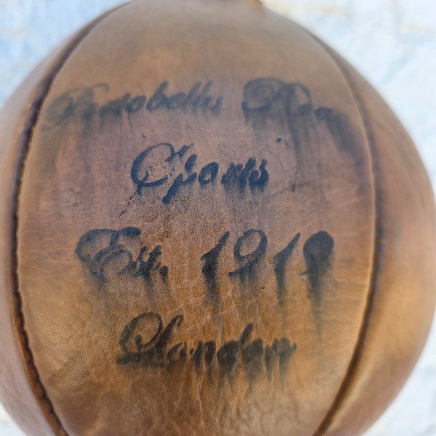 Antique Leather English Boxing Speed Bag