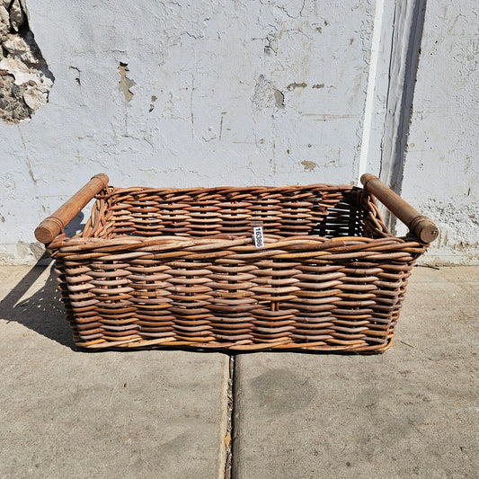 French Wicker Gathering Basket