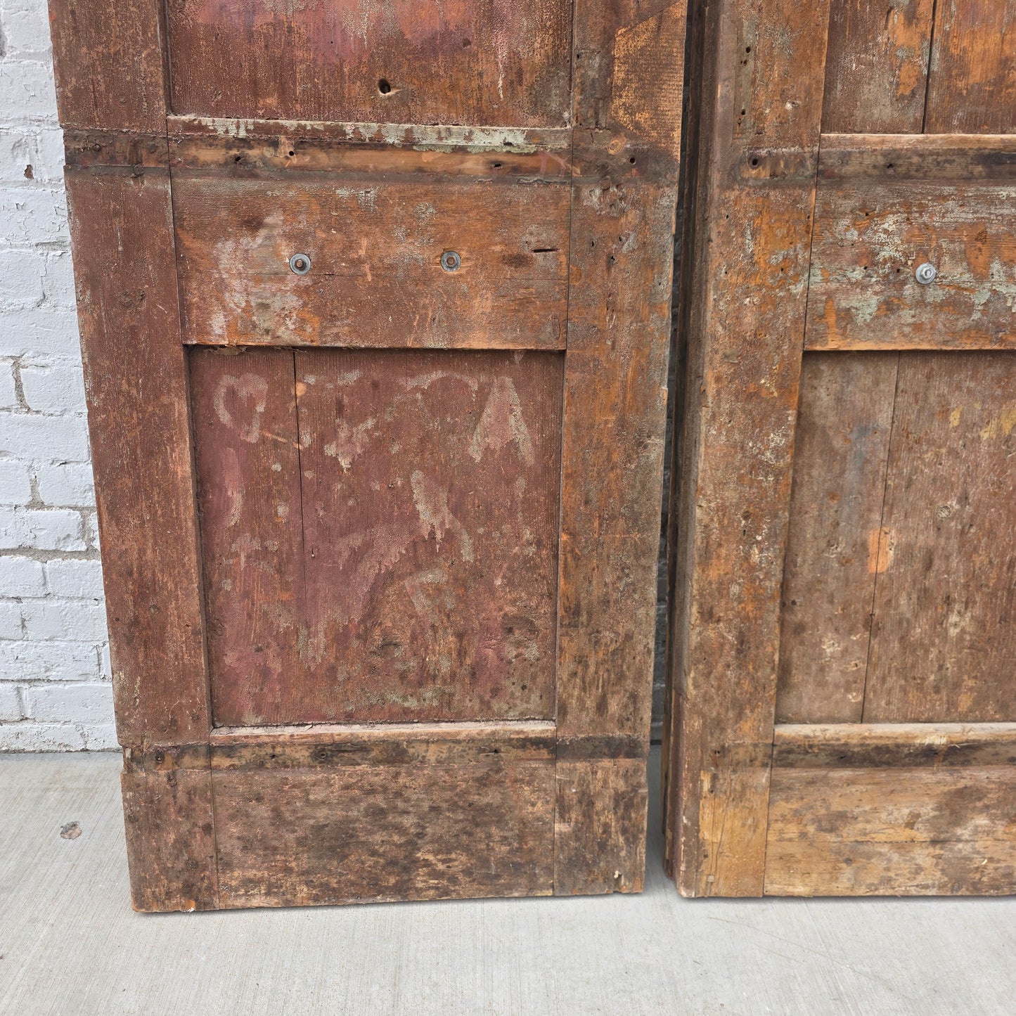 Pair of Carved French Doors