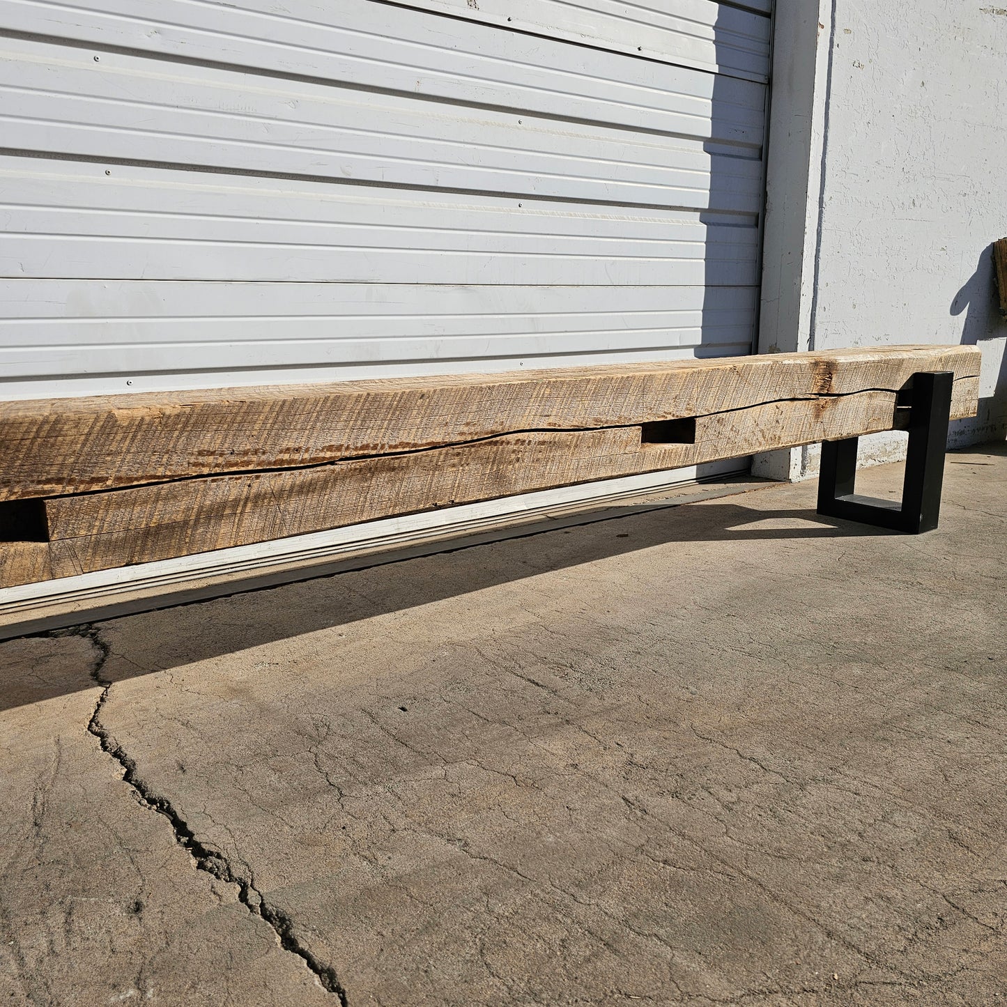 Antique Barn Beam Bench