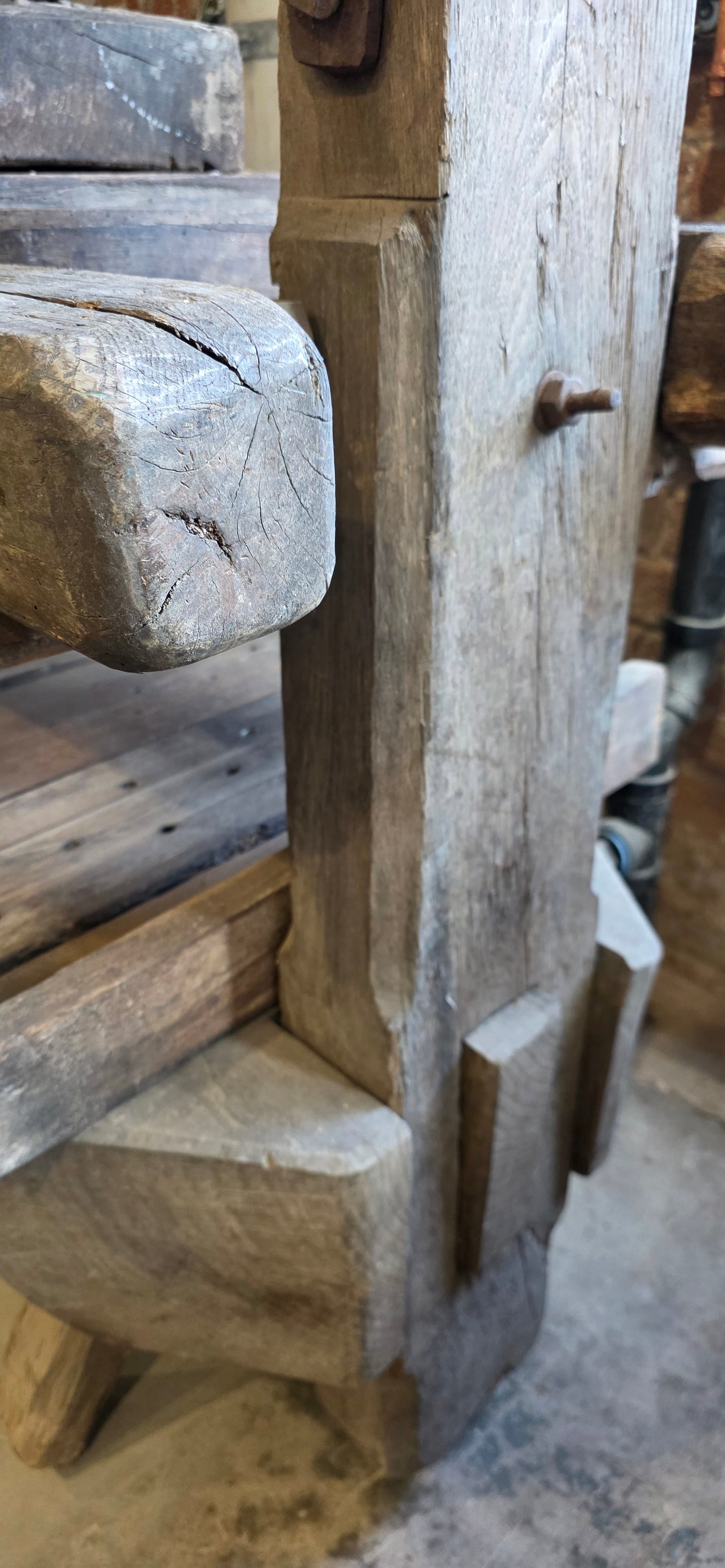 Antique Wood Fruit & Wine Press