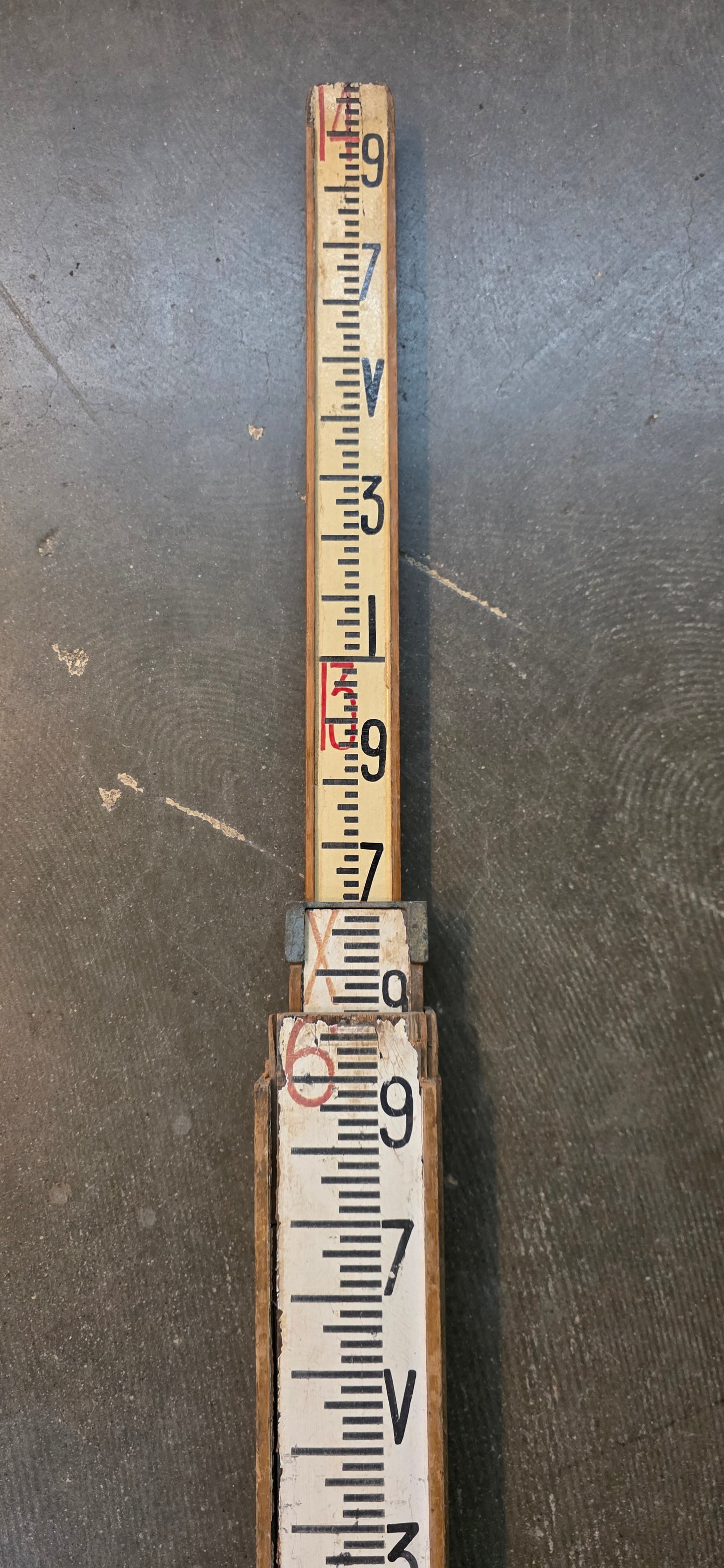 Decorative Vintage Surveyor Measuring Stick