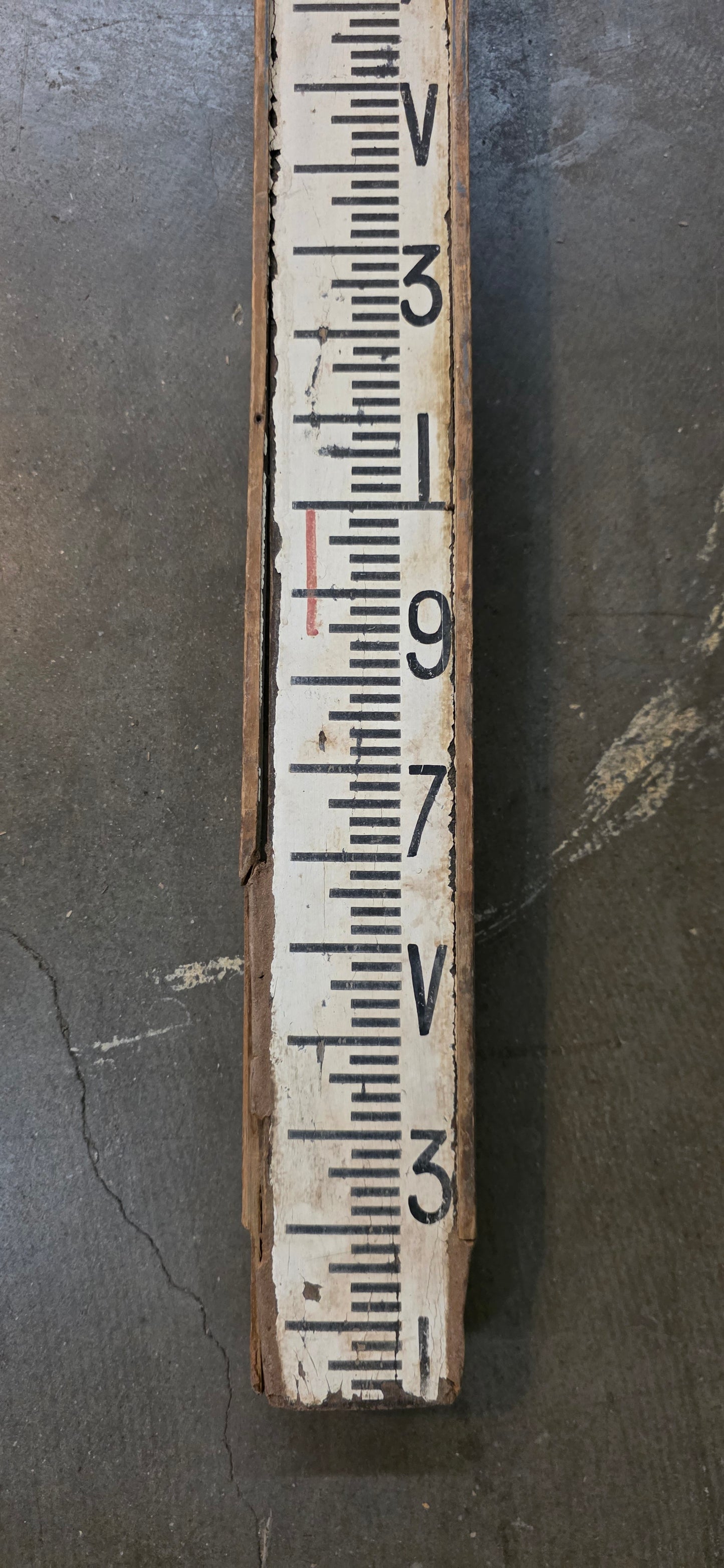 Decorative Vintage Surveyor Measuring Stick