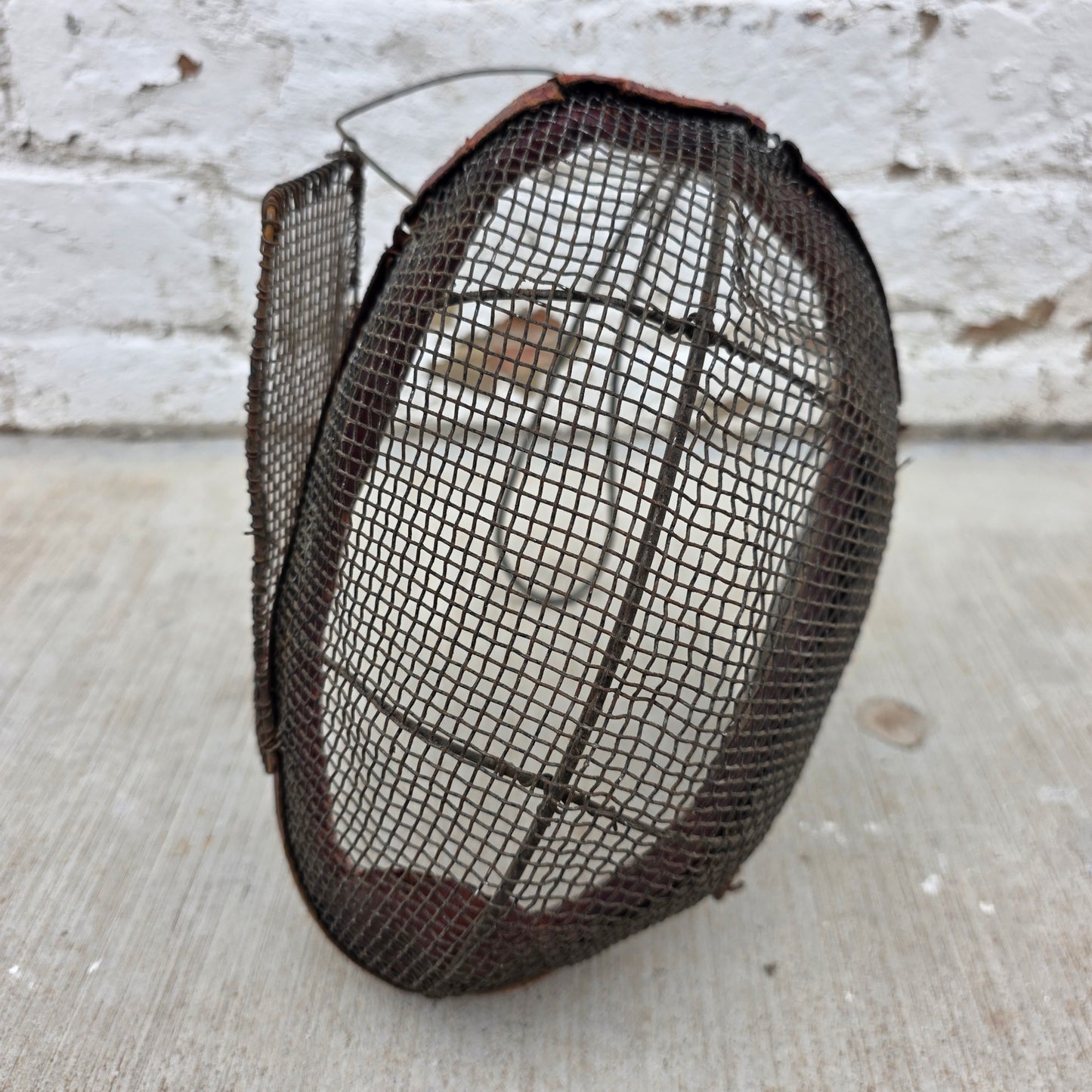 Antique Wire Mesh Fencing Mask, Circa late 19th Century
