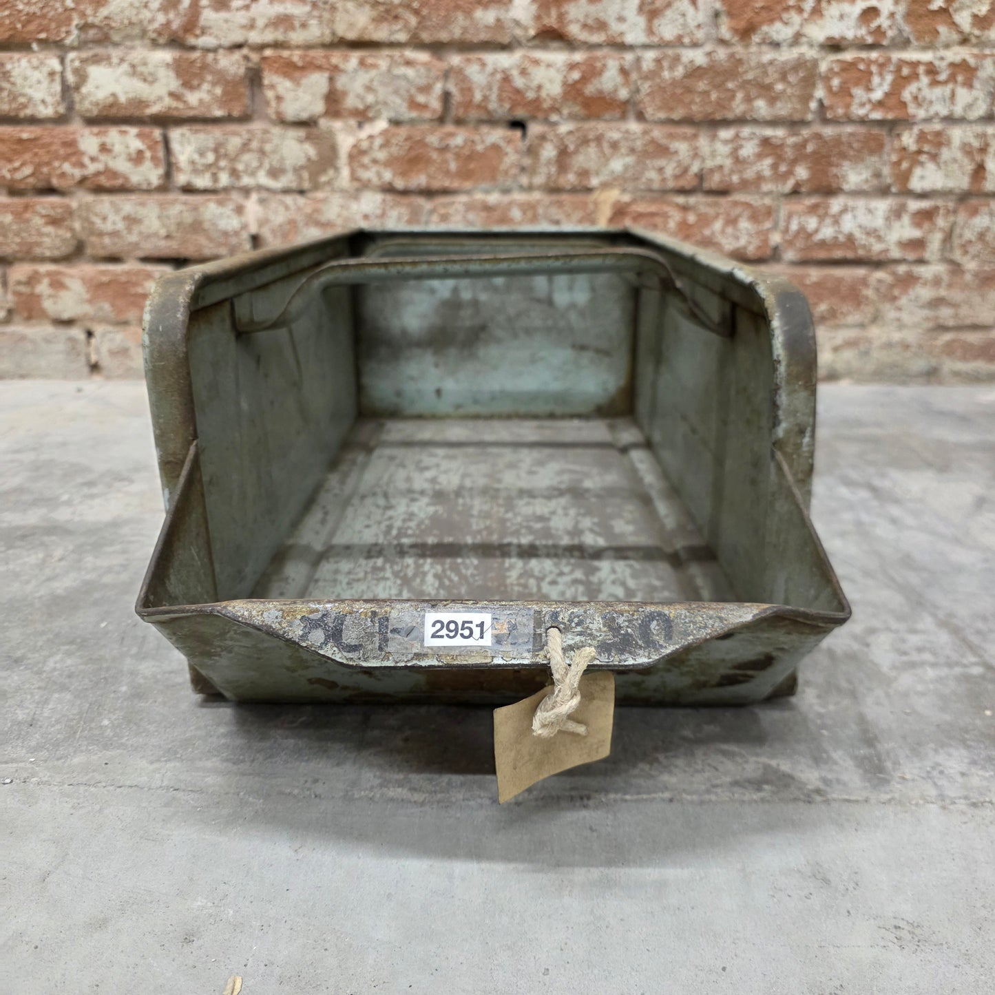 Painted Metal Storage Crate