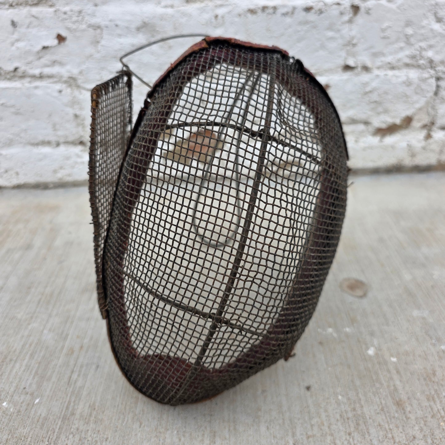 Antique Wire Mesh Fencing Mask, Circa late 19th Century