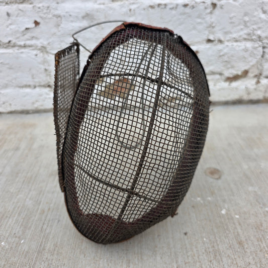 Antique Wire Mesh Fencing Mask, Circa late 19th Century