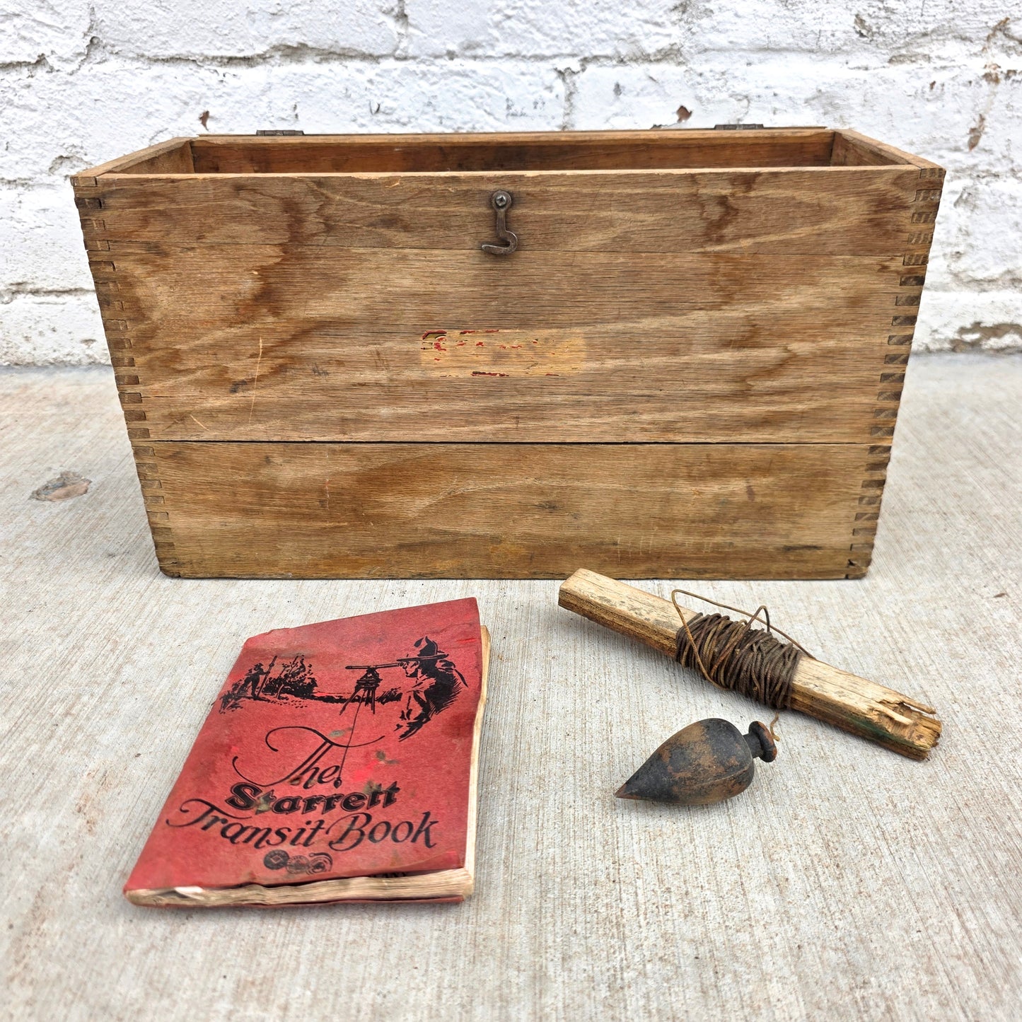 Vintage 1930's Starrett Surveyor's Transit with Box and Stand