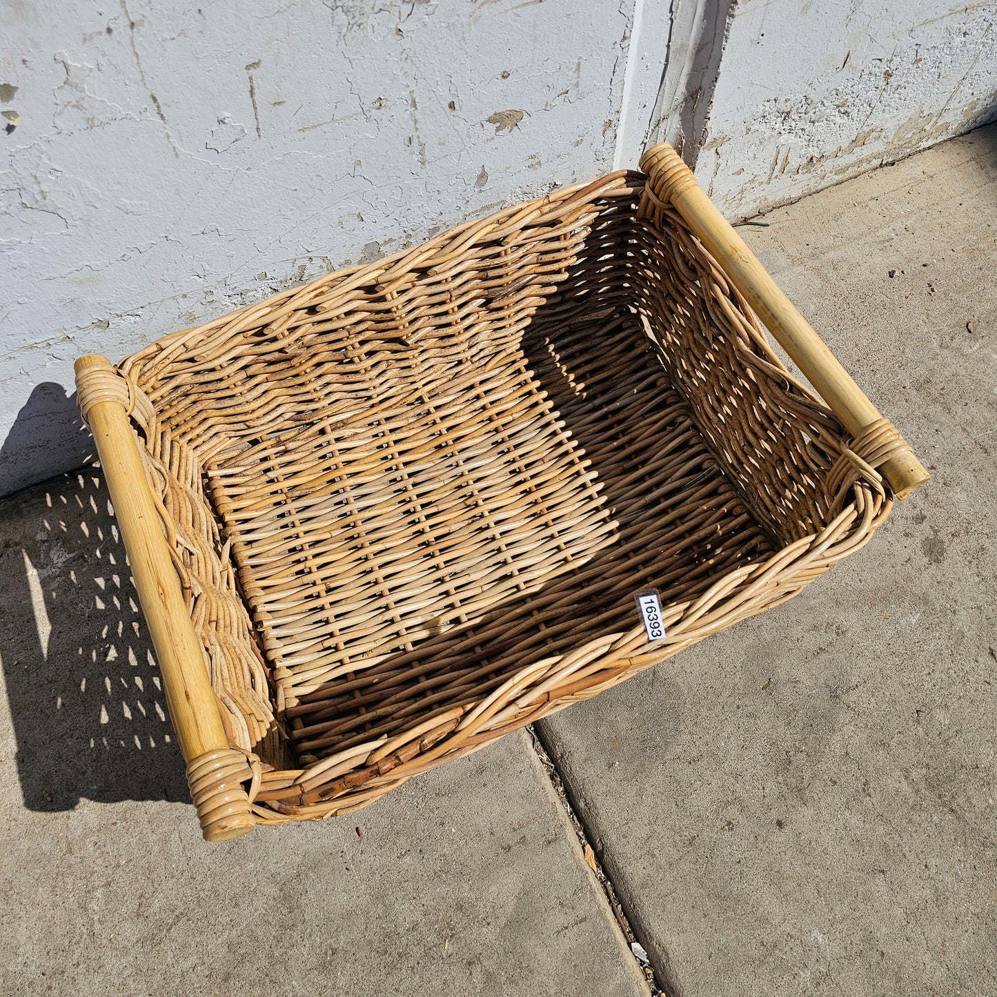 French Wicker Gathering Basket