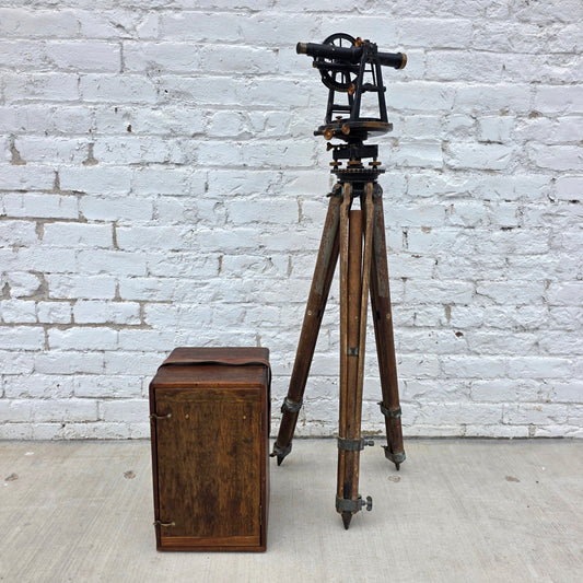 Antique Brass Surveyor's Transit by C.L. Berger & Sons (Architectural)