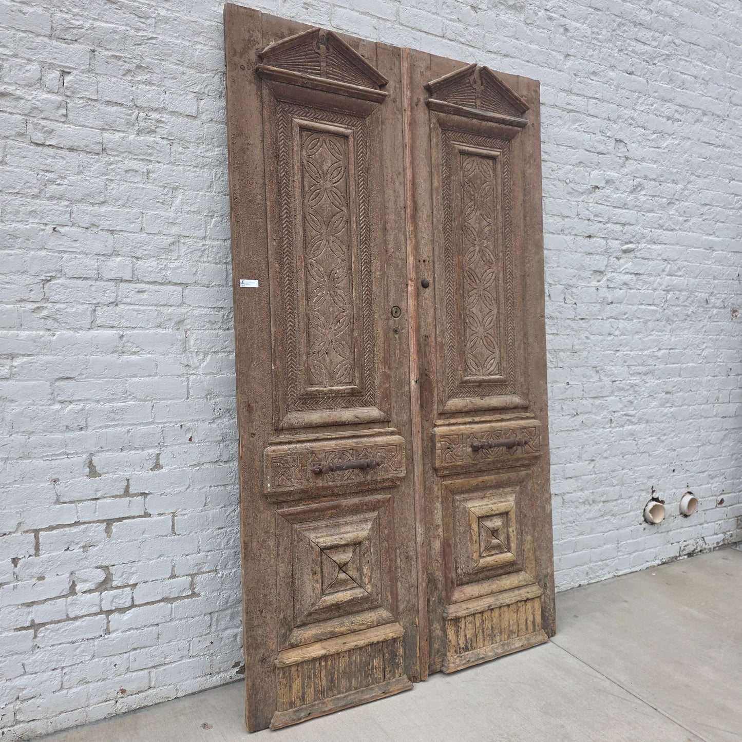 Pair of Carved French Doors