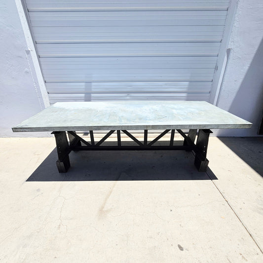 Repurposed Industrial Zinc Table