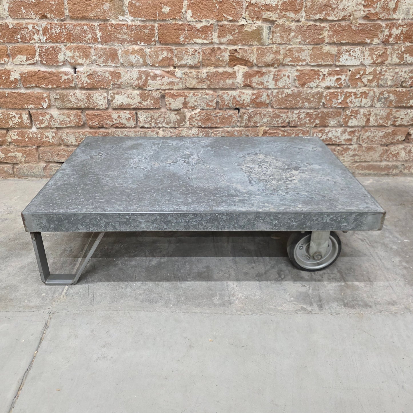 Galvanized Coffee Table Trolley