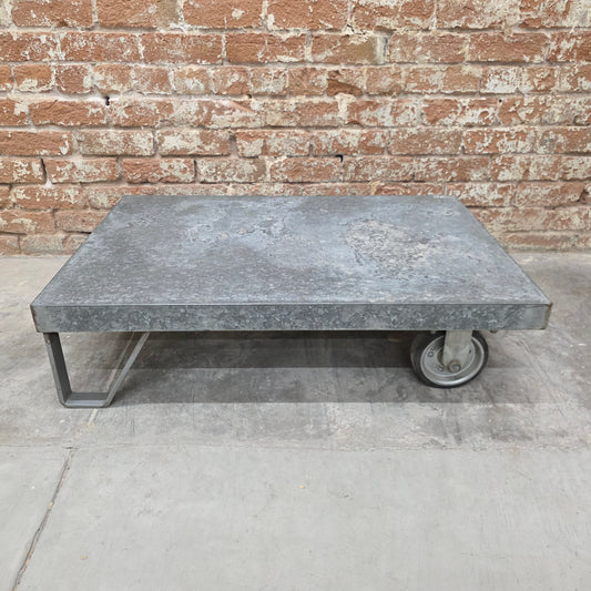 Galvanized Coffee Table Trolley