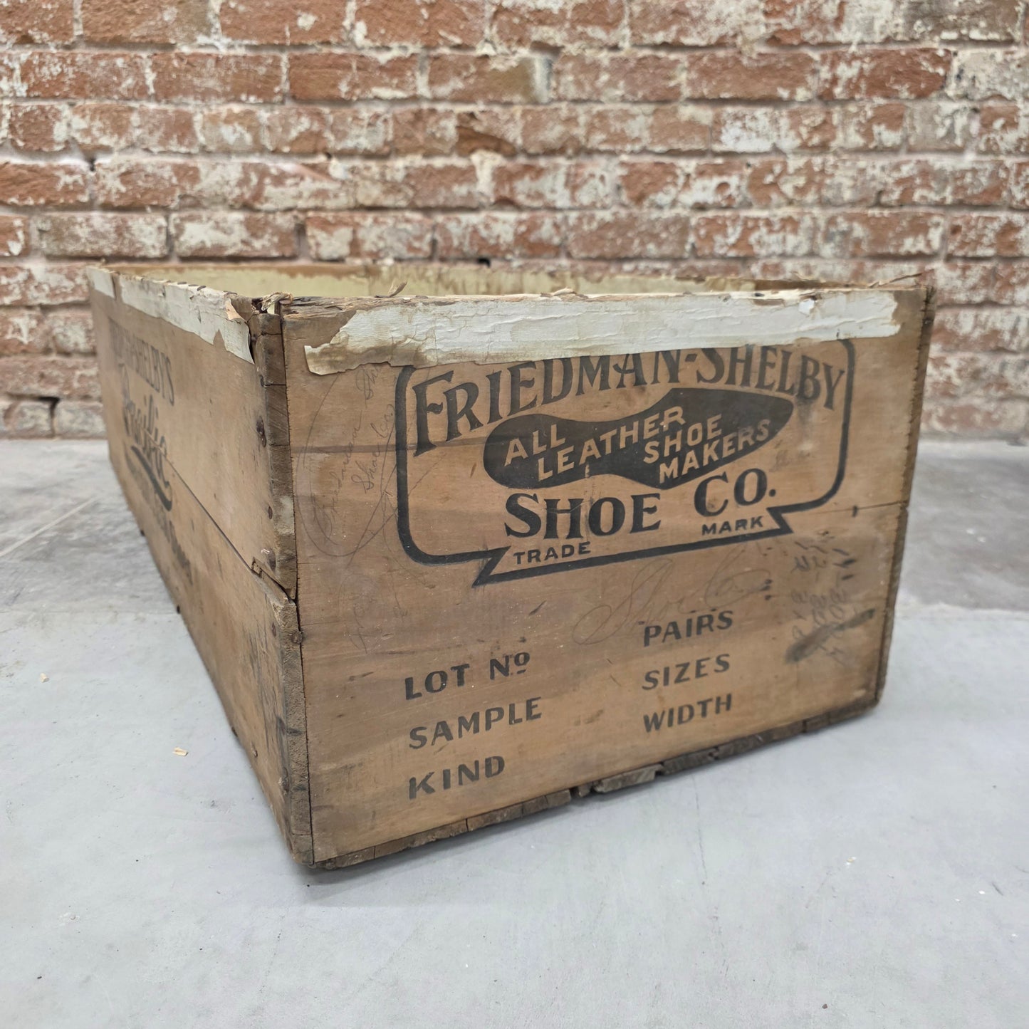 Antique Shoe Display Crate