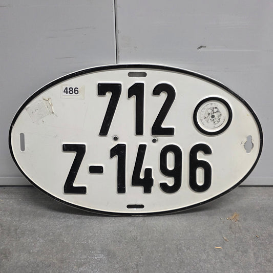Decorative German Export License Plate