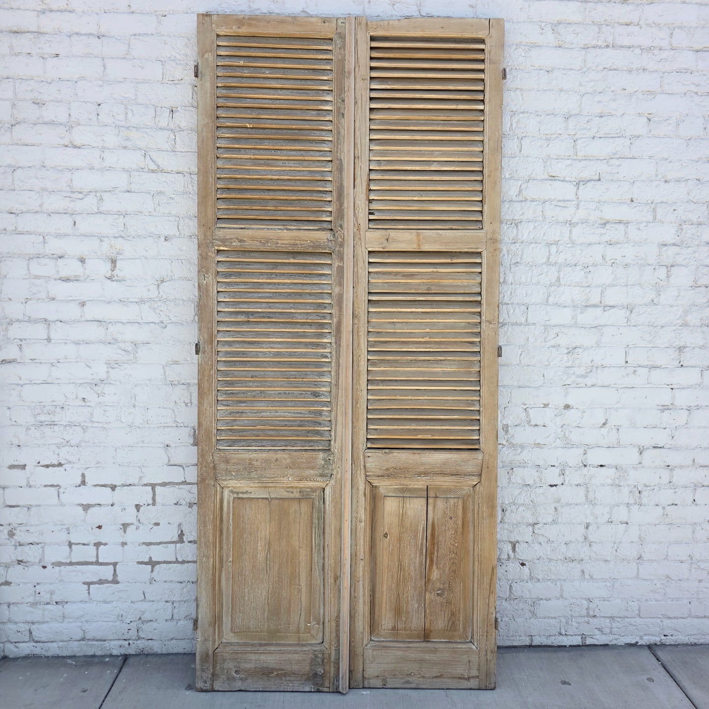 Pair of Shuttered Wood Doors