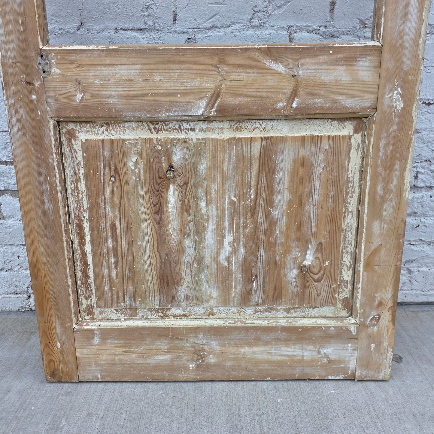 Single 4-Lite Antique Wood Doors