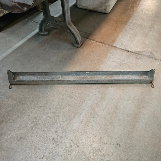 Long Galvanized Chicken Feeder