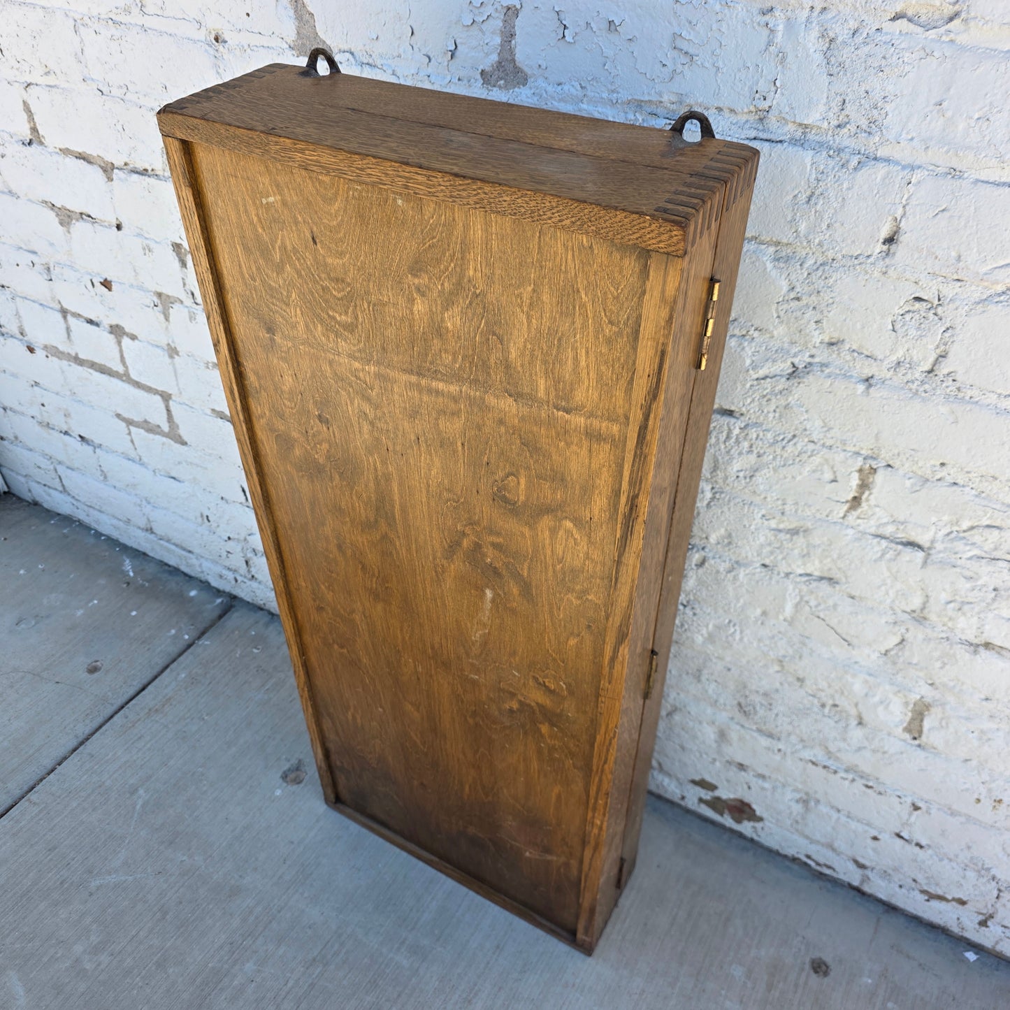 Antique Oak Time Card Rack