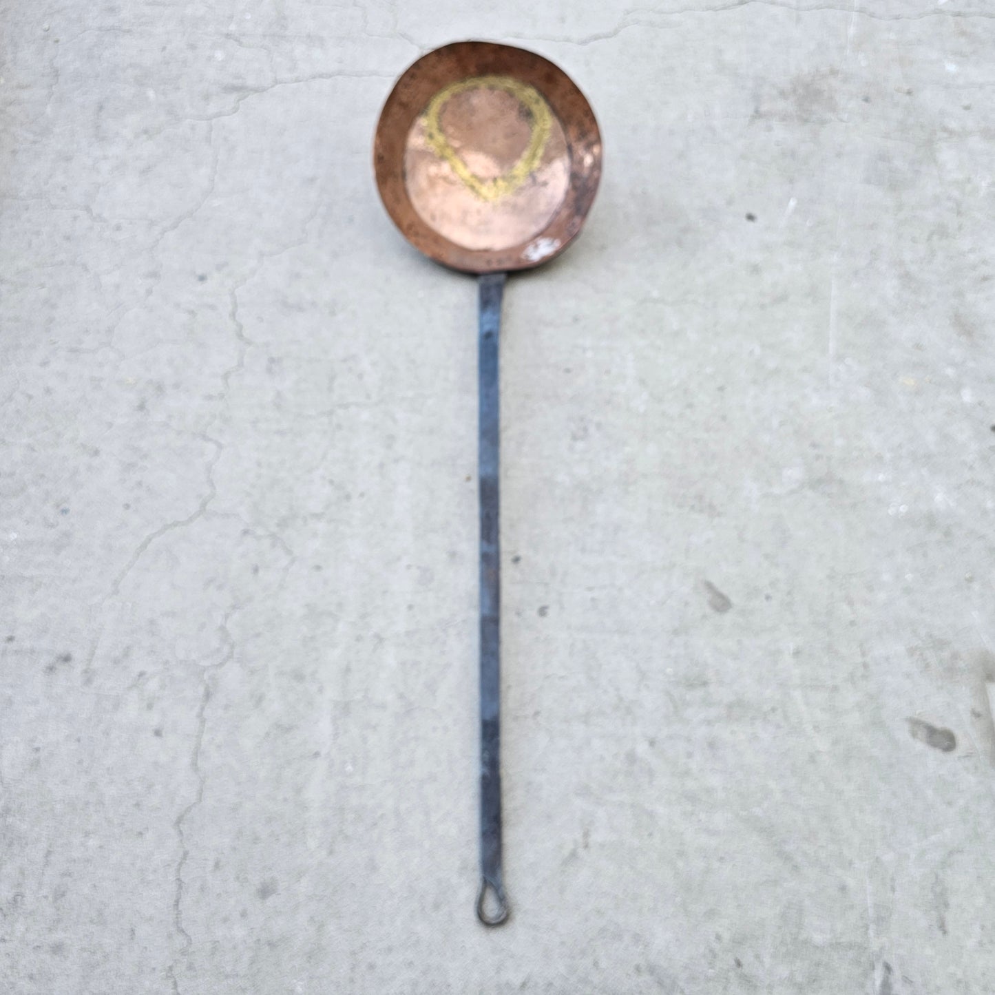 Long Handled Antique Copper Pan