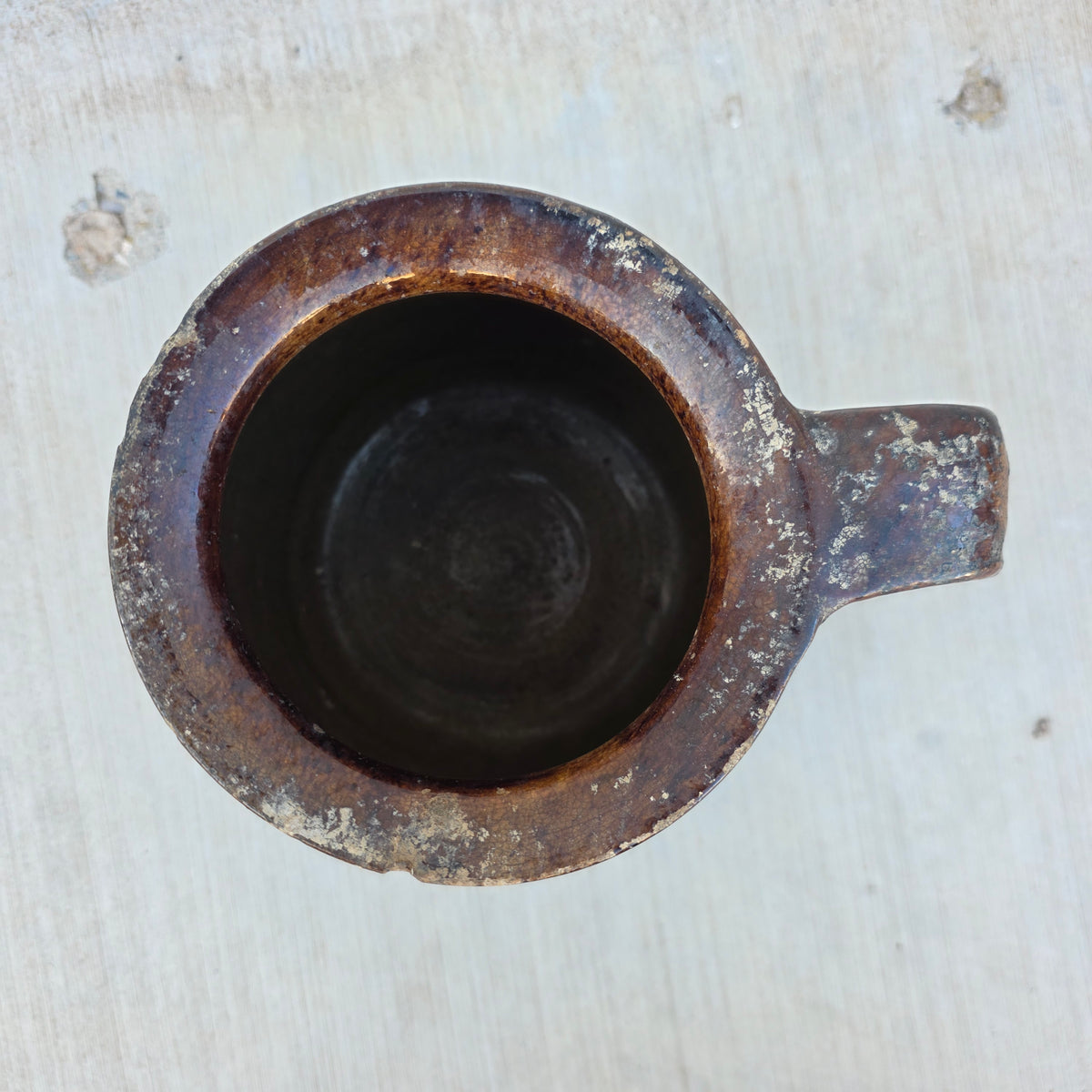 Vintage French Provincial Rustic Pottery Jug