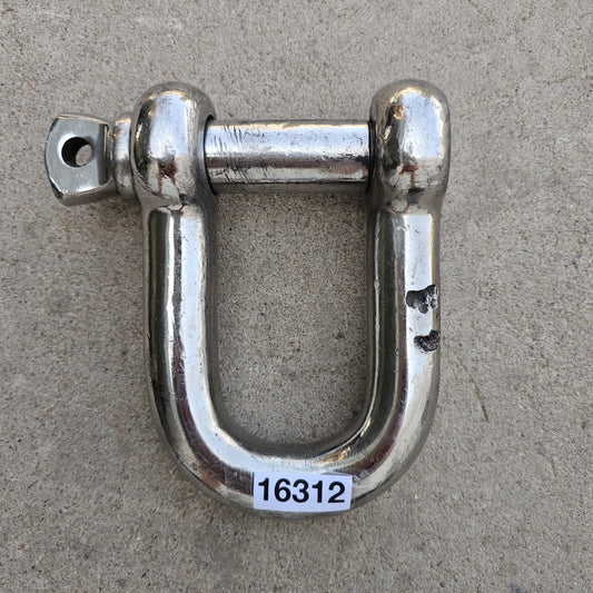 Large Chrome Nautical Anchor Buckle