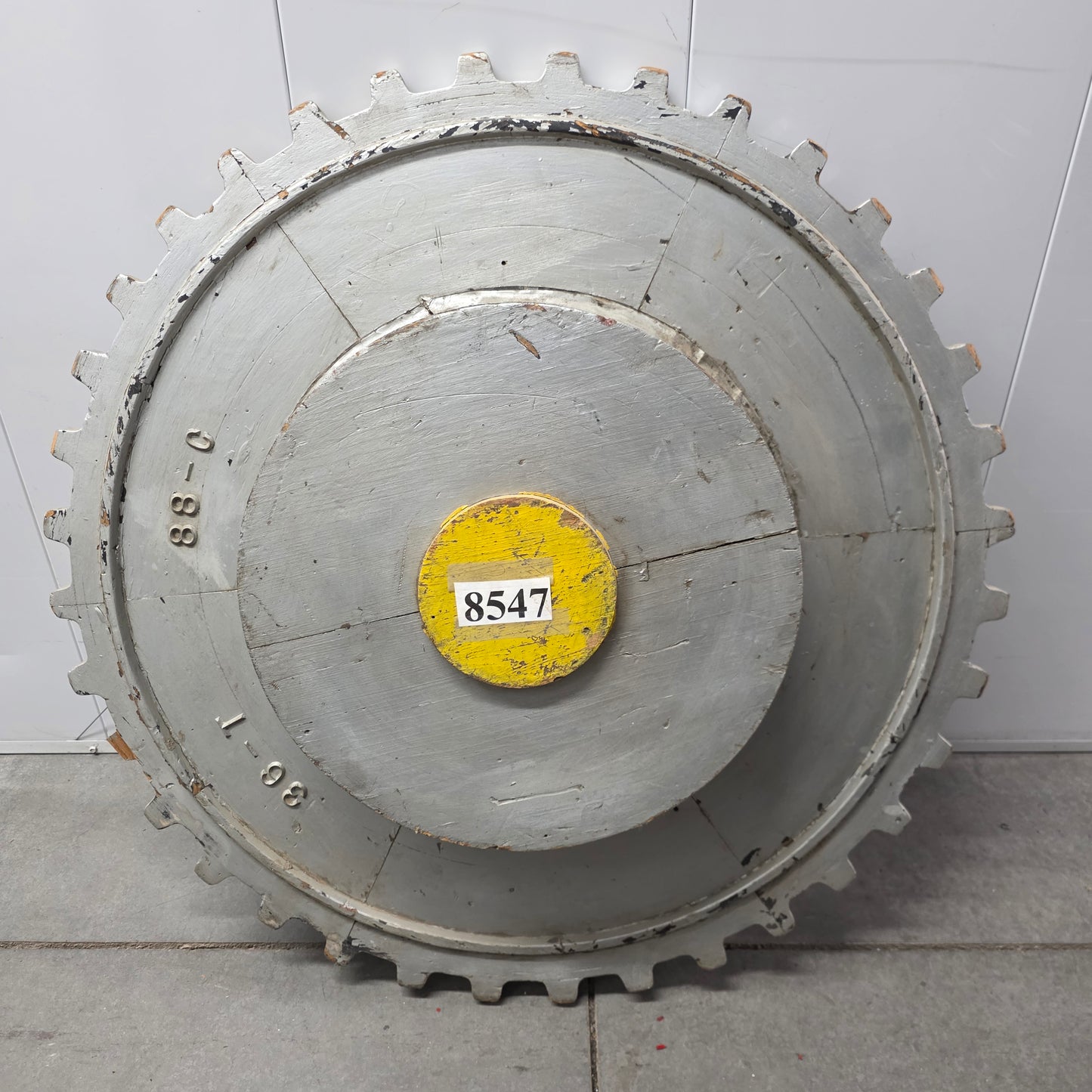 Silver Painted Wooden Industrial Foundry Mold