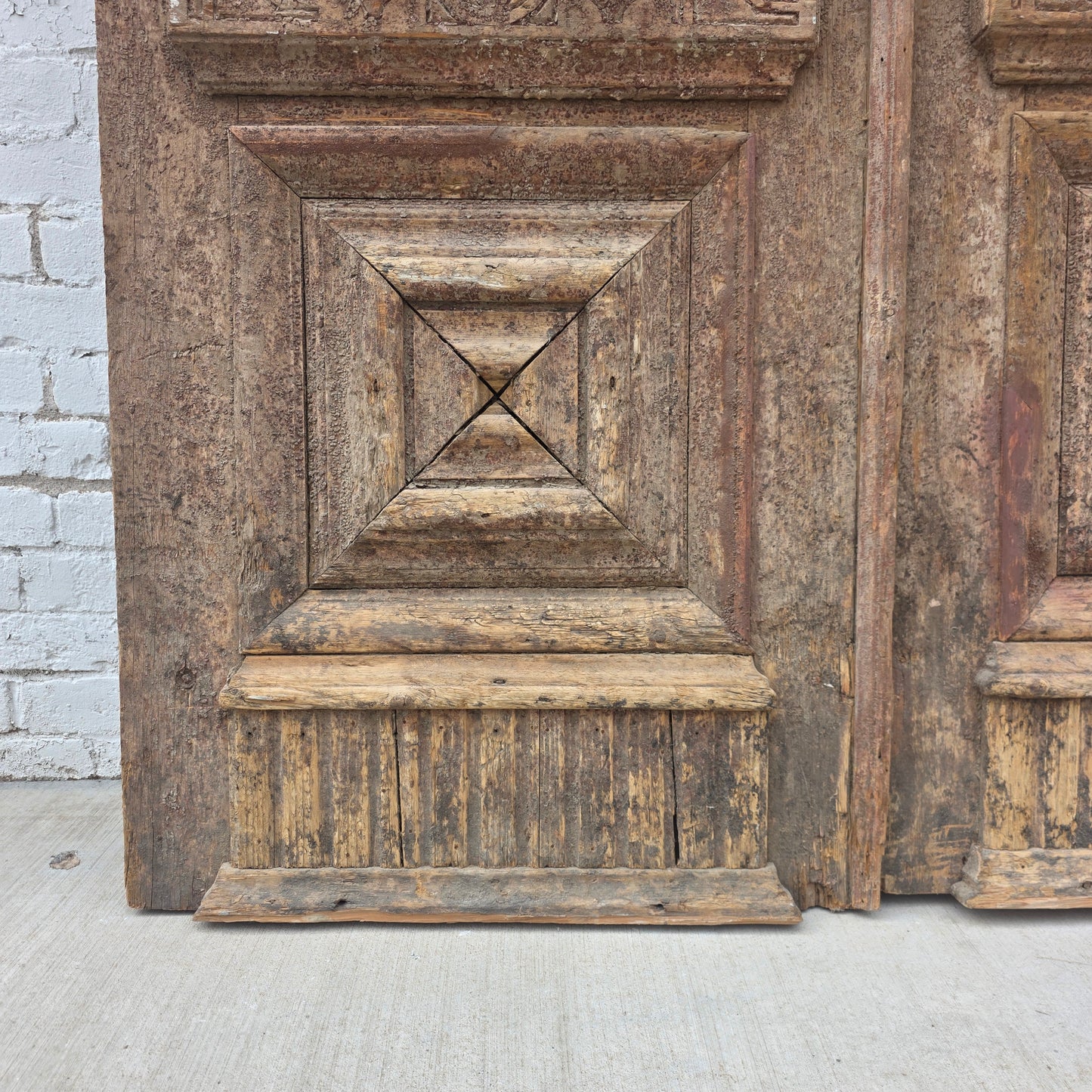 Pair of Carved French Doors