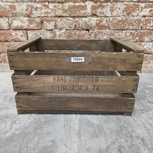 Apple Crate with Open Side Slats (various styles)