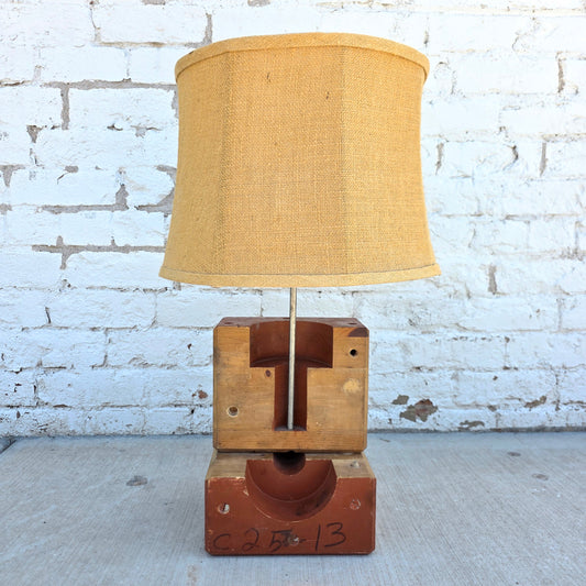 Repurposed Vintage Foundry Mold Lamp