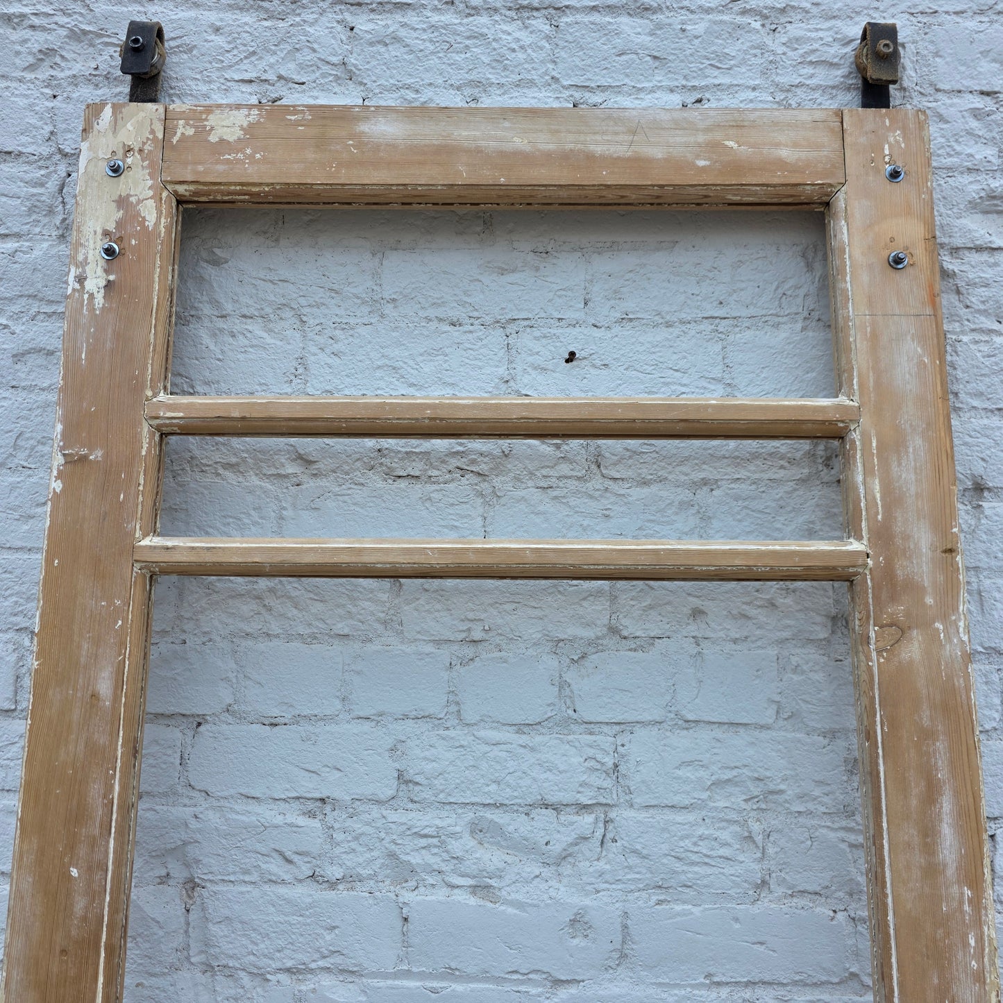 Single 4-Lite Antique Wood Doors
