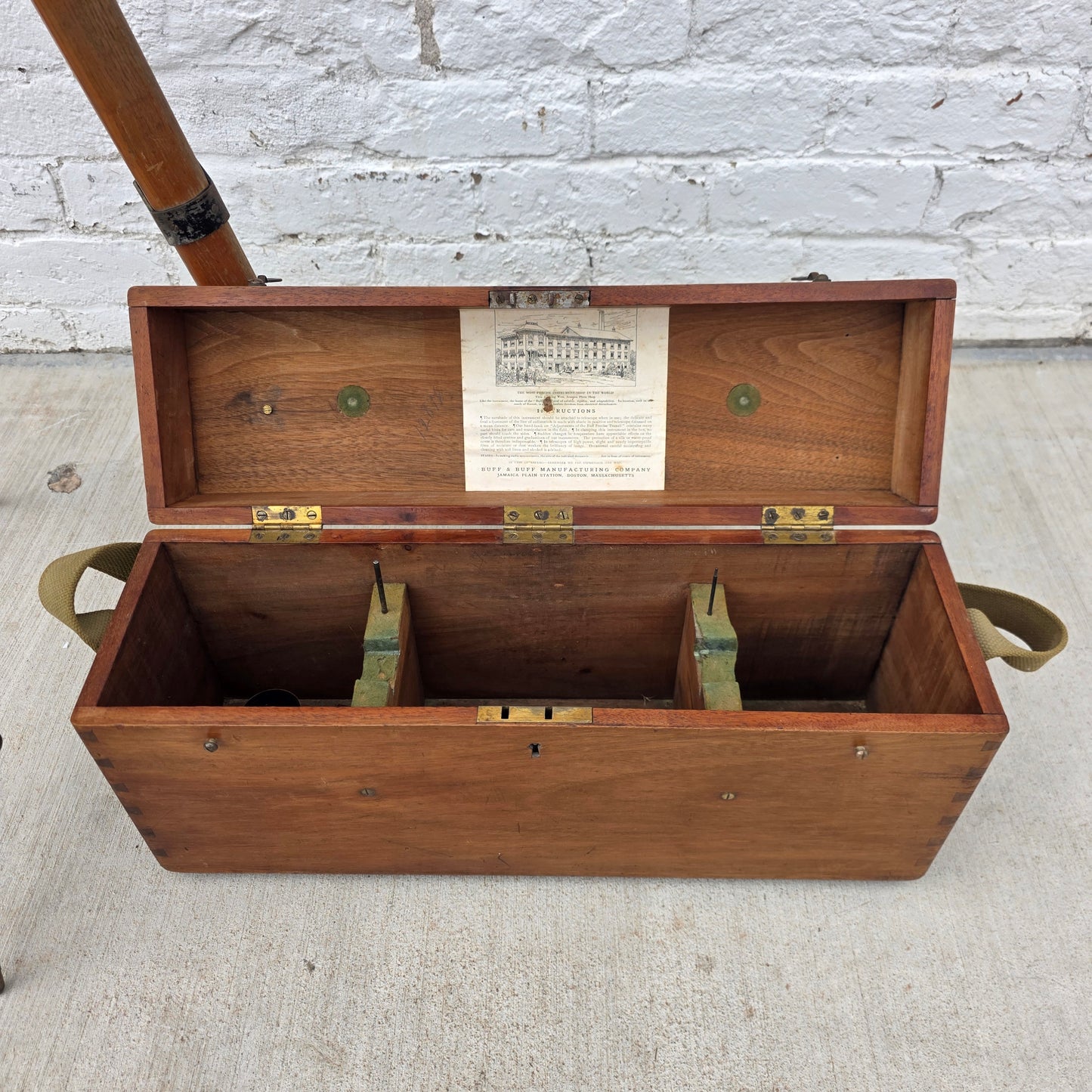Vintage Buff and Buff Transit Level in Original Case with Tripod (Architectural)