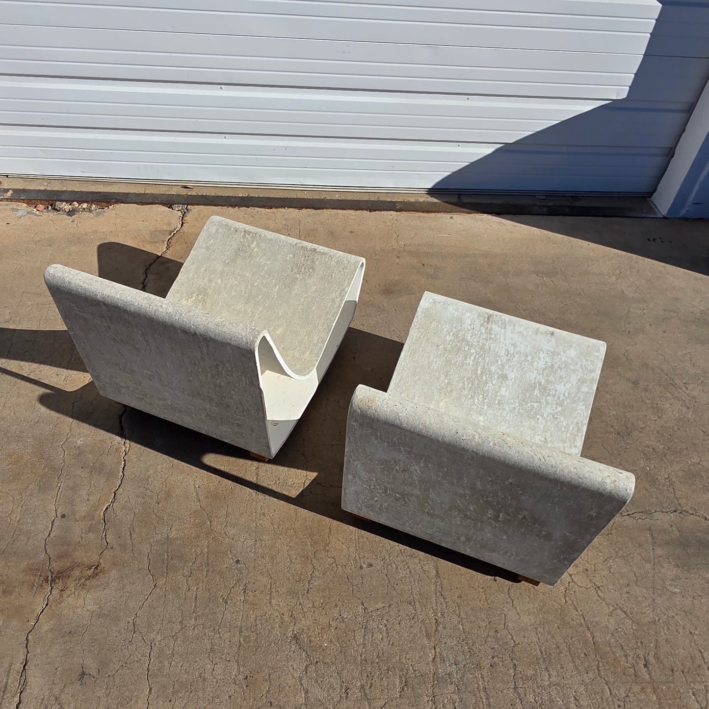 Pair of Willy Guhl Loop Chairs