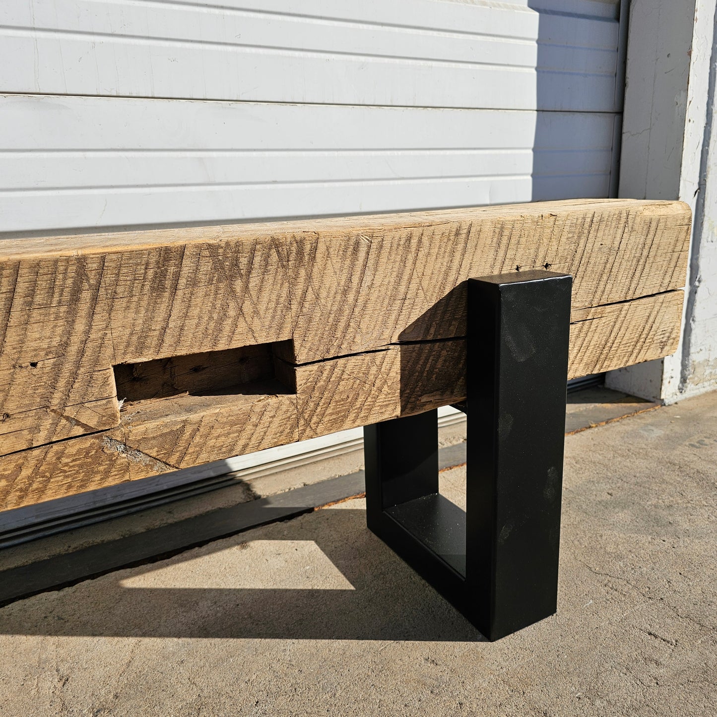 Antique Barn Beam Bench