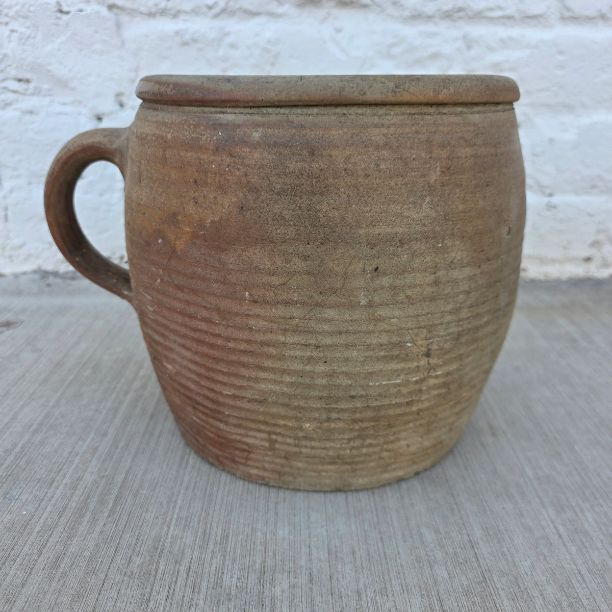 Antique French Stoneware Pot (XL)