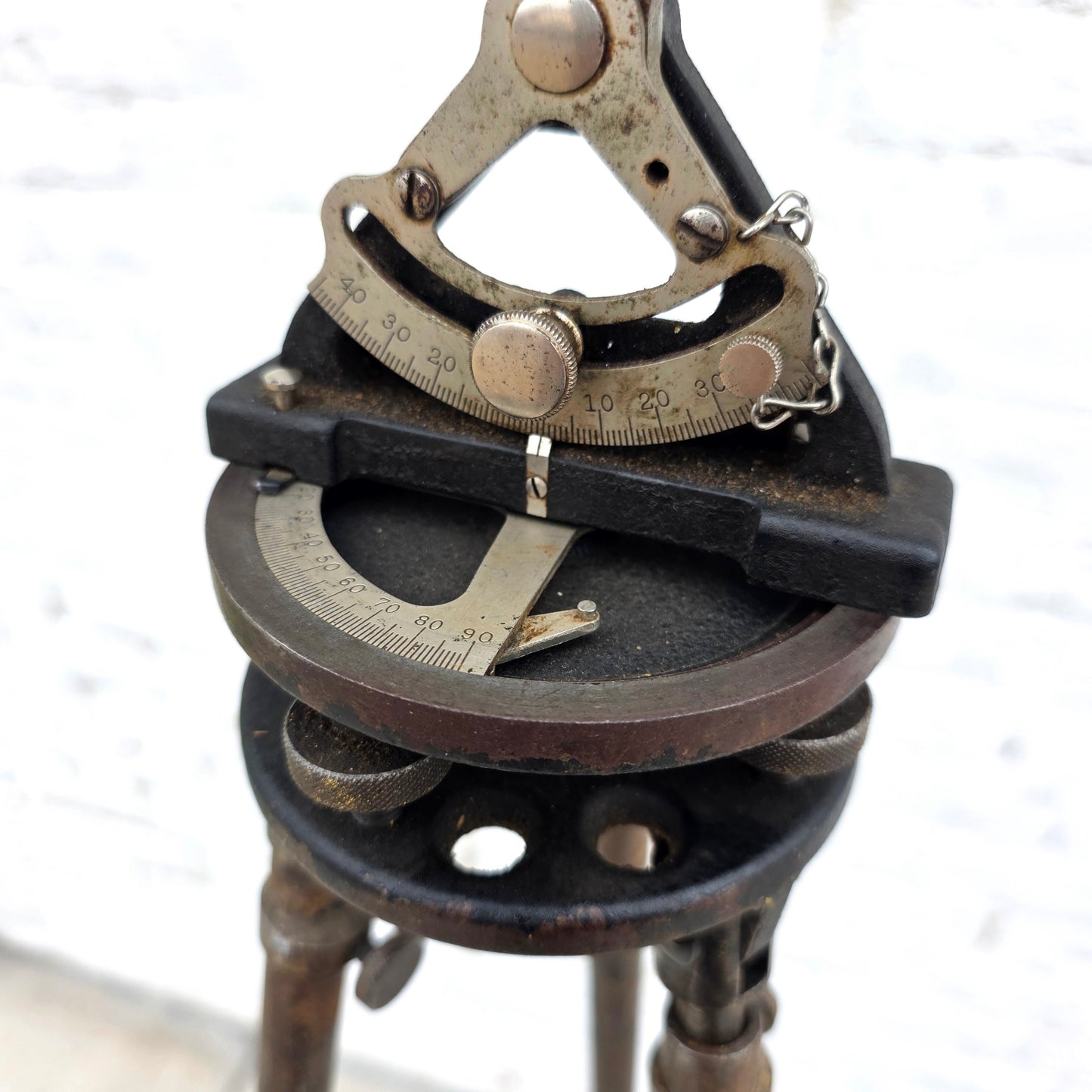 Vintage 1930's Starrett Surveyor's Transit with Box and Stand