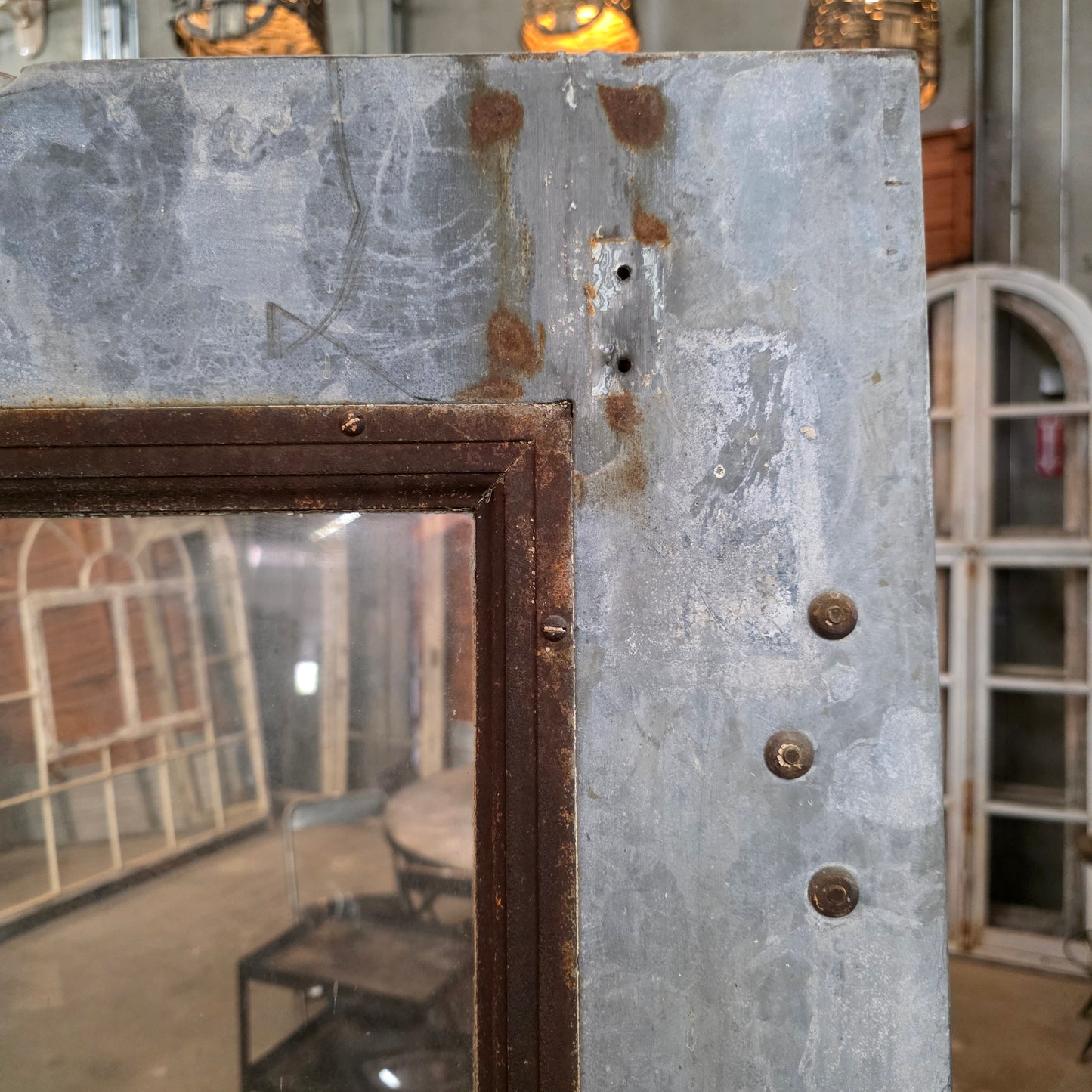 Metal Fire Door with Single Clear Glass Lite