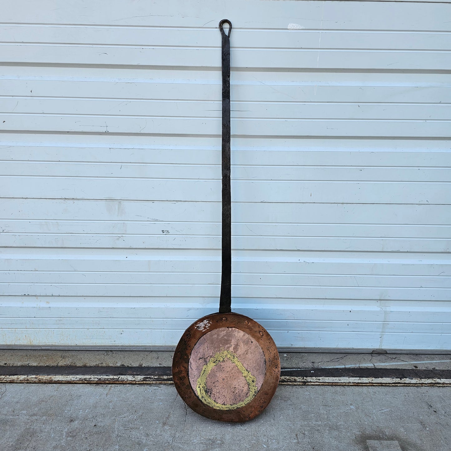 Long Handled Antique Copper Pan