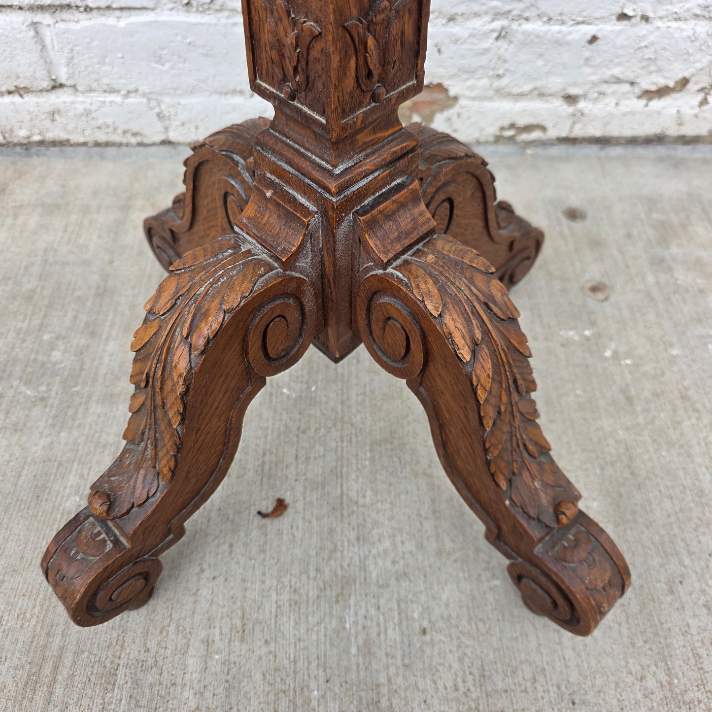 Carved English Double-sided Bookstand / Lectern