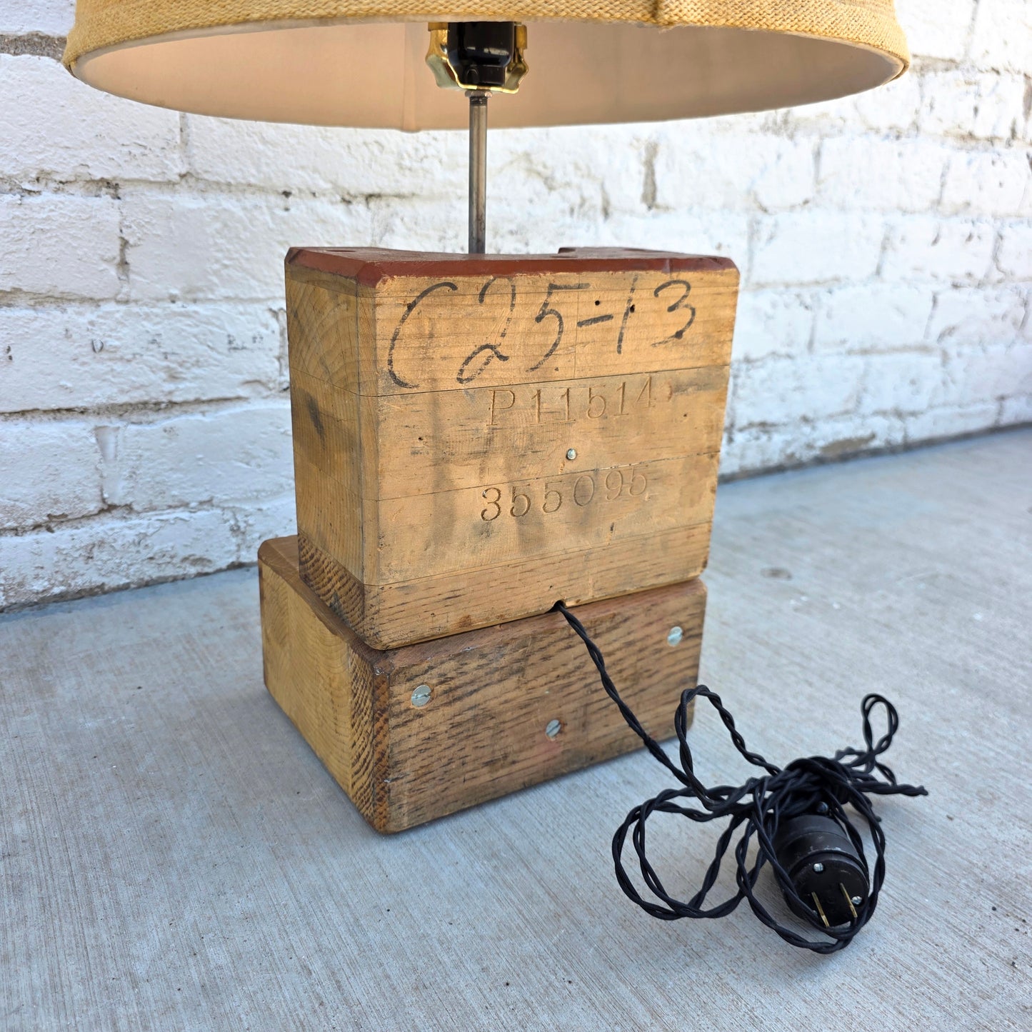 Repurposed Vintage Foundry Mold Lamp