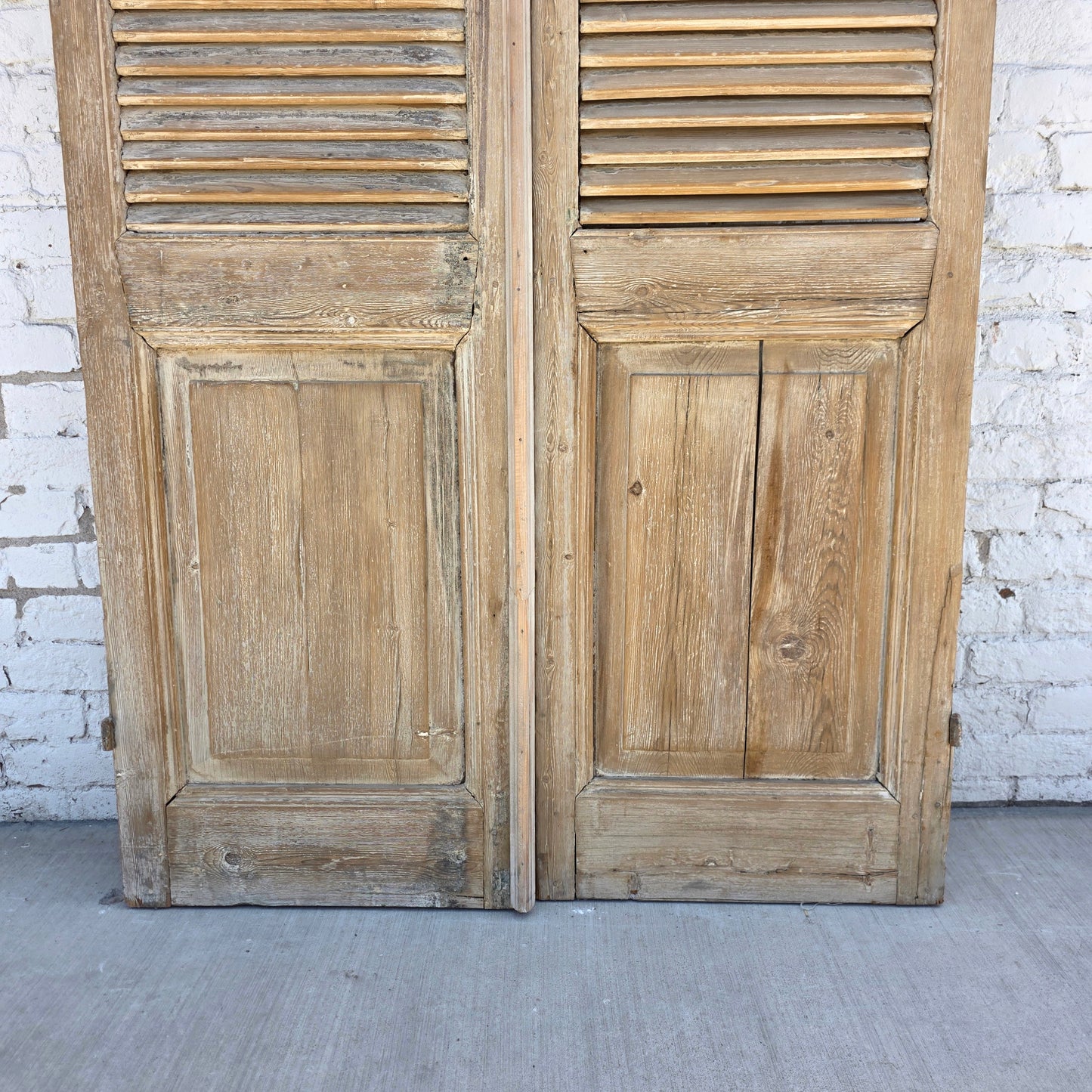 Pair of Shuttered Wood Doors