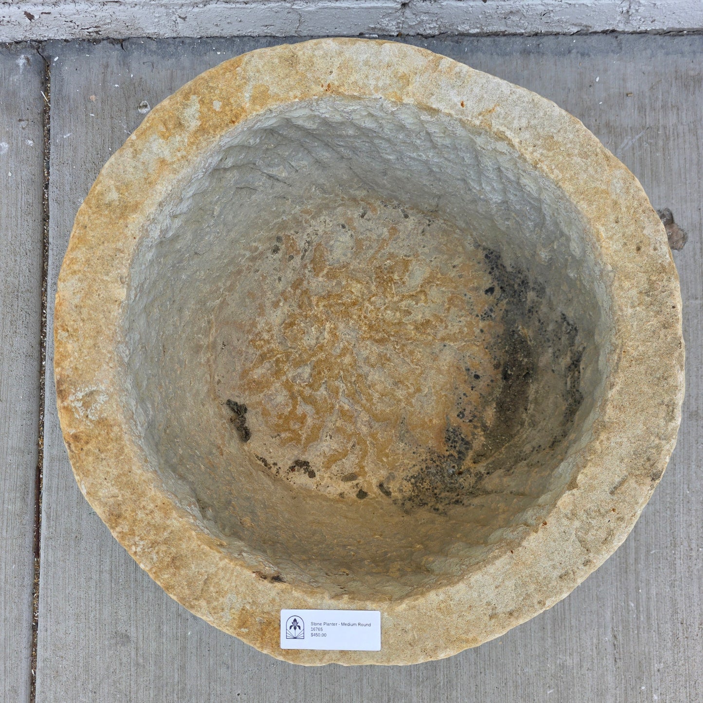 Medium Round Stone Sink/Planter