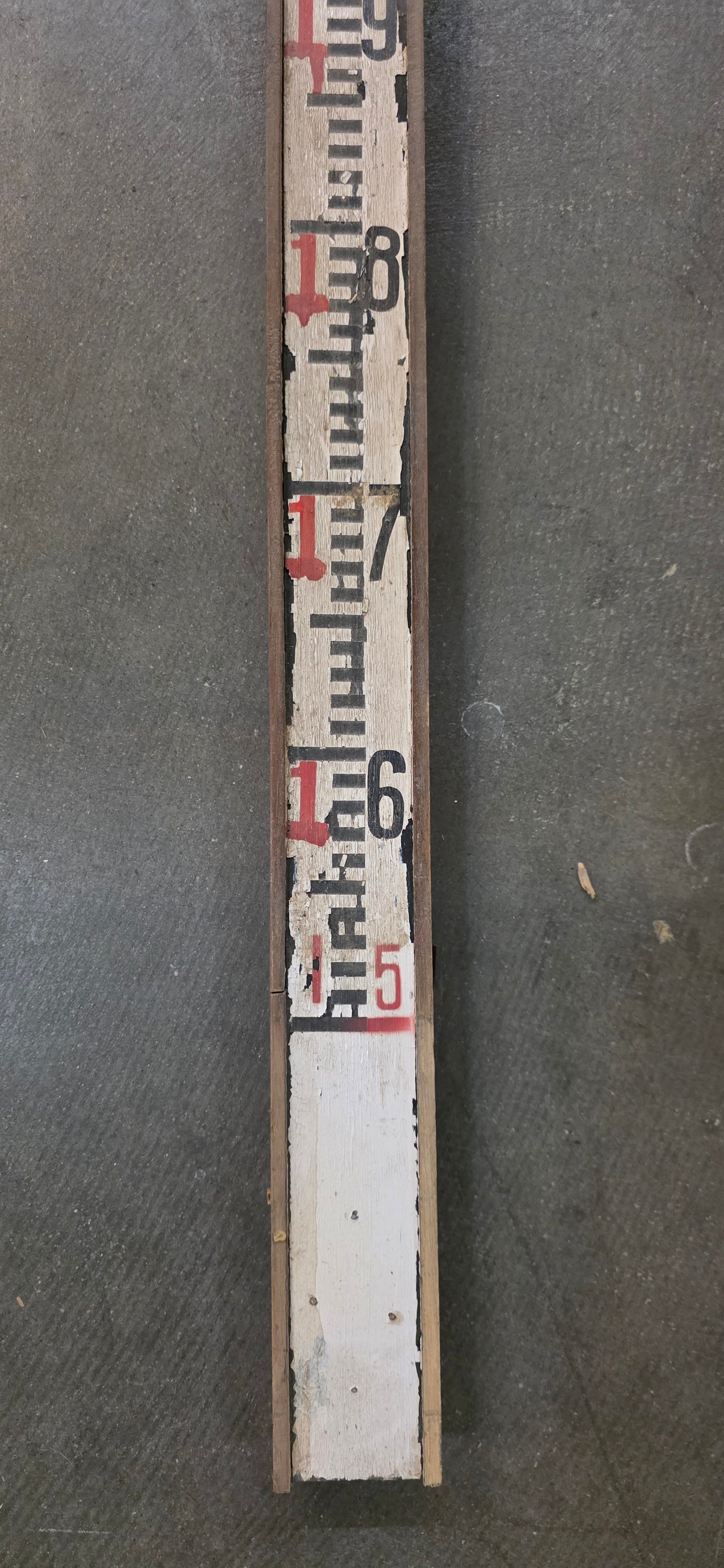 Decorative Vintage Surveyors Measuring Stick