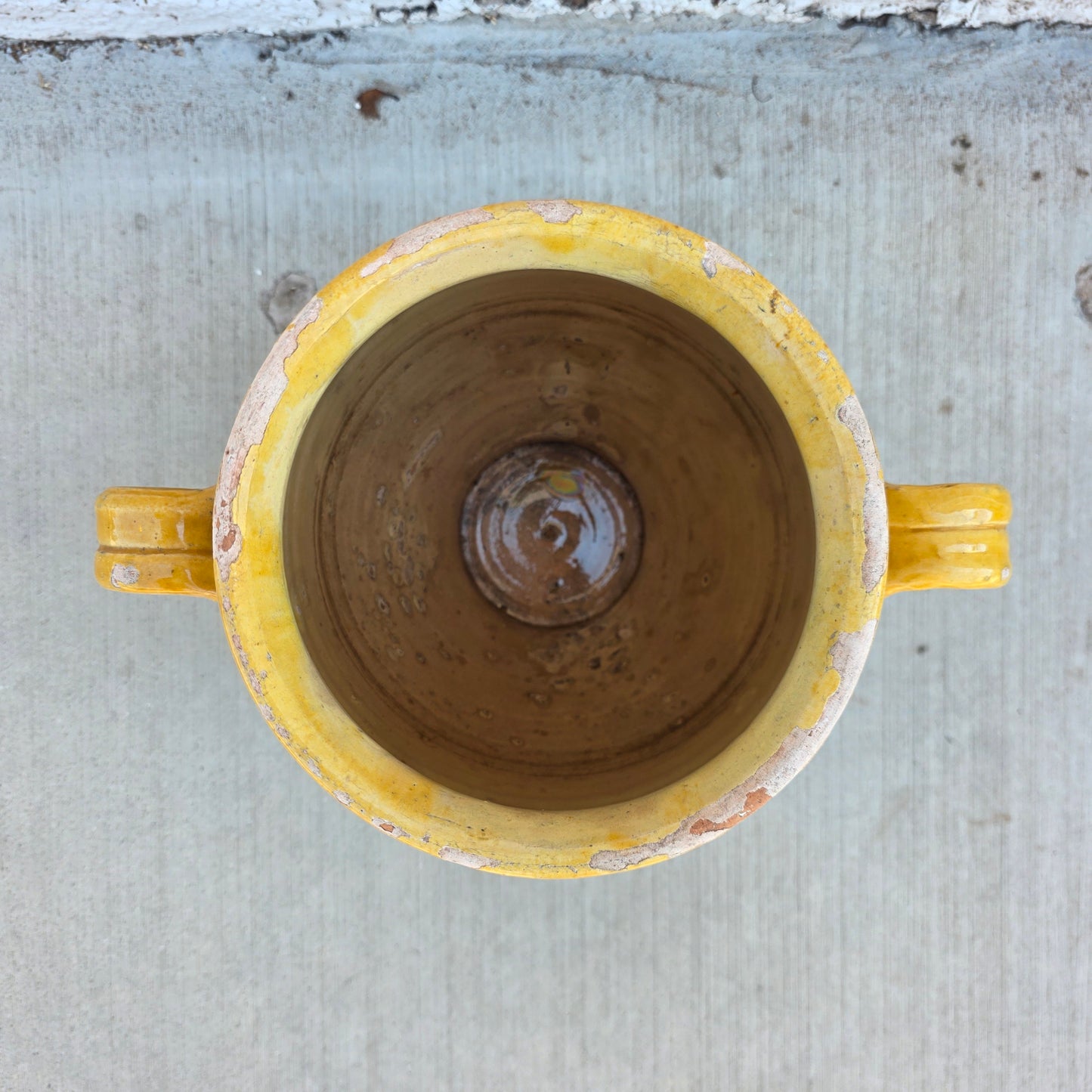 French Yellow Confit Pot