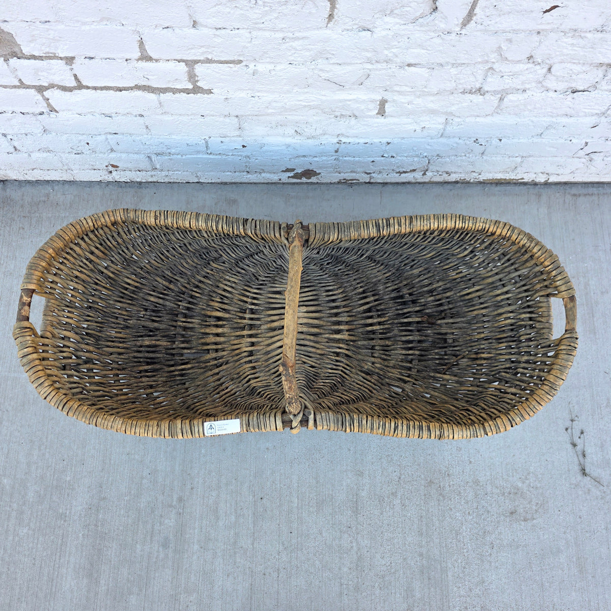 Vintage French Wicker Bourguignon Basket