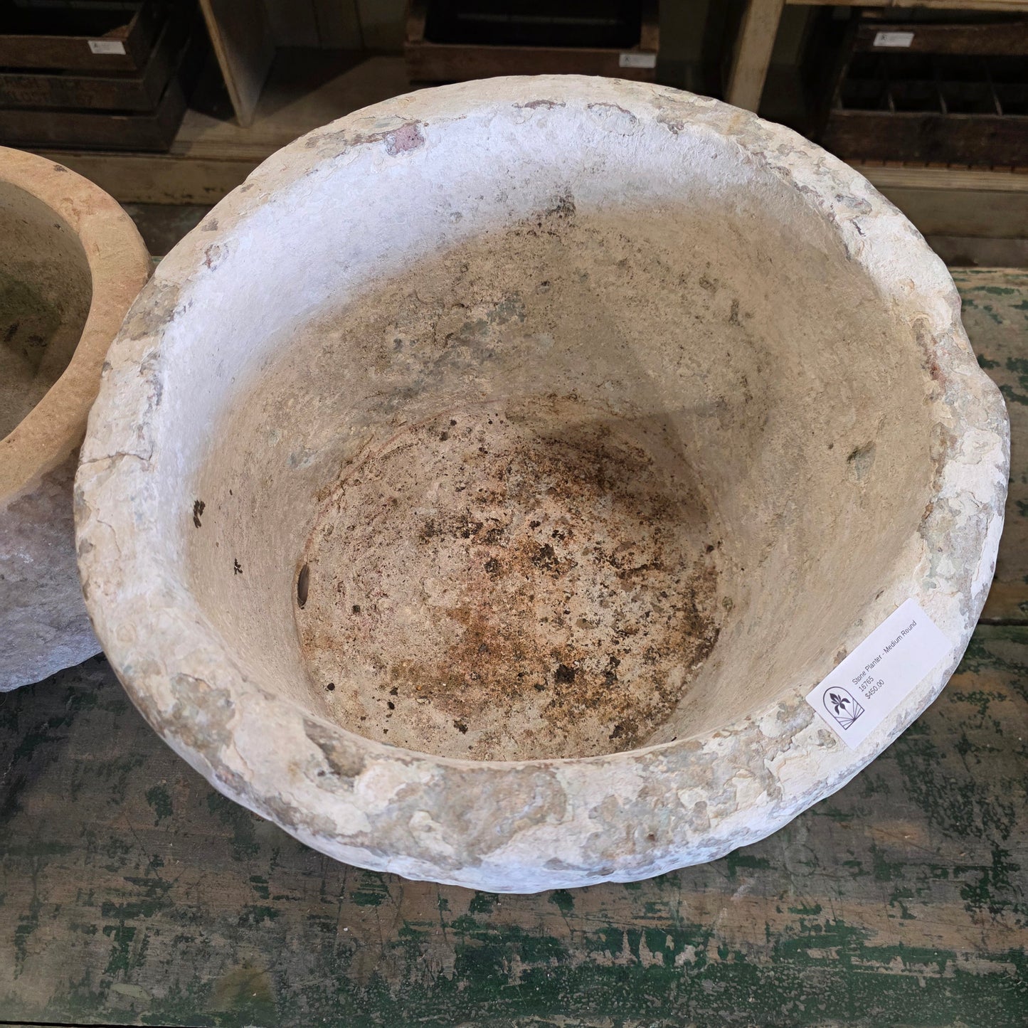 Medium Round Stone Sink/Planter