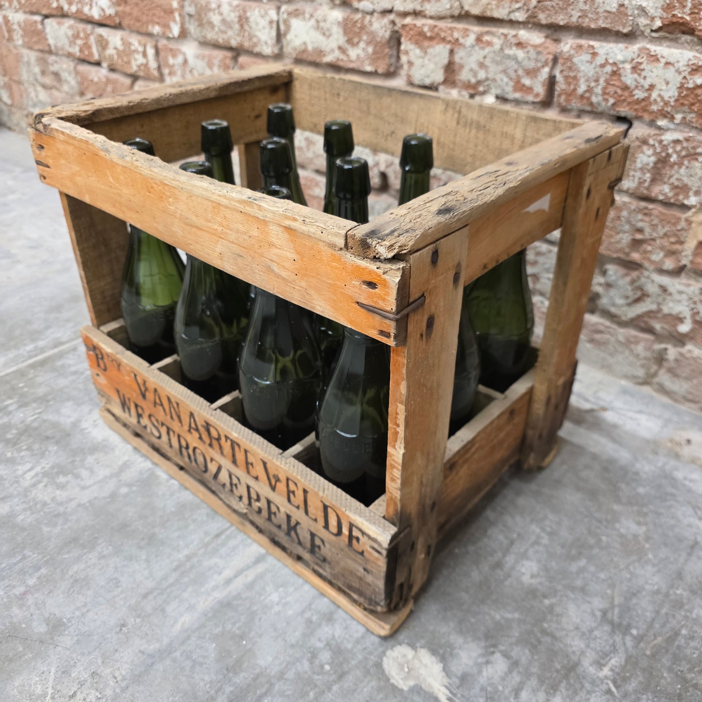 Beer Bottles in Crate from Brasserie Van Artevelde, Westrozebeke, Belgium
