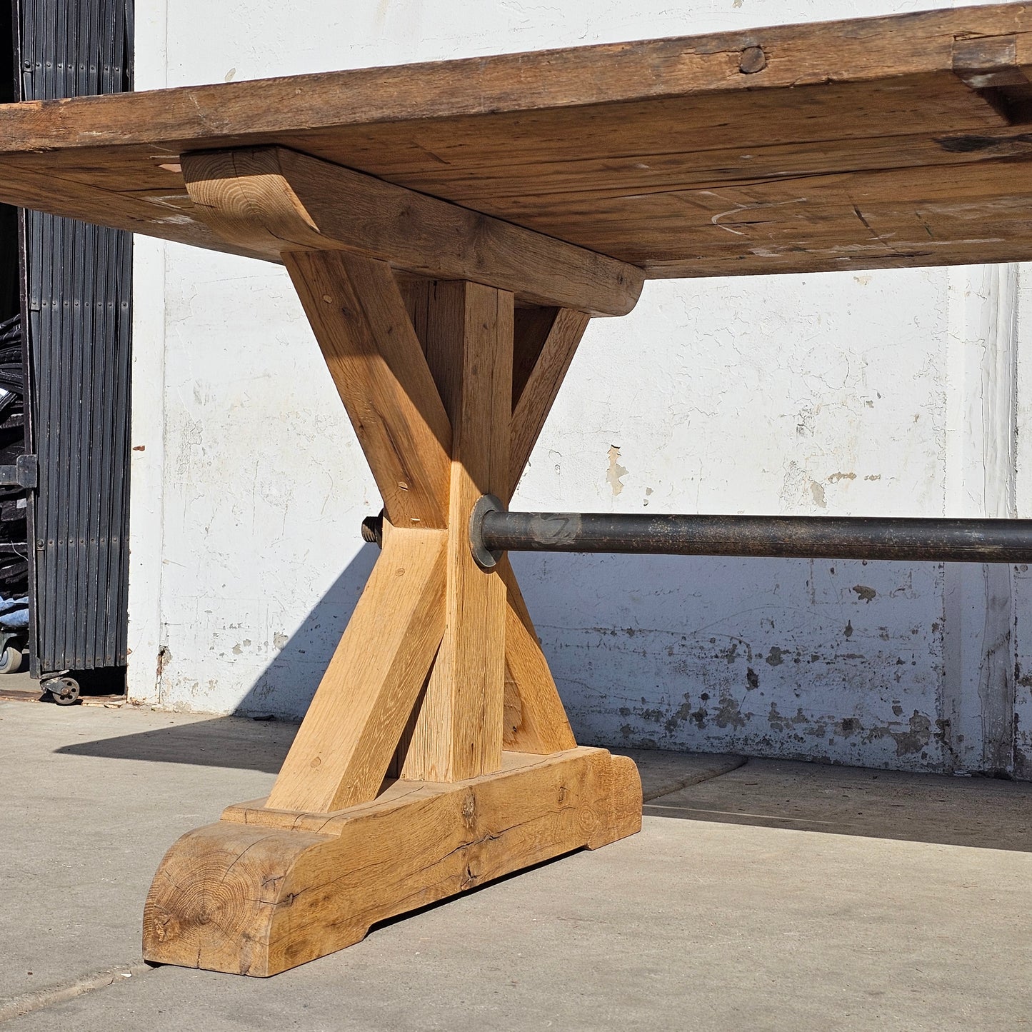 French Trestle Base Dining Table