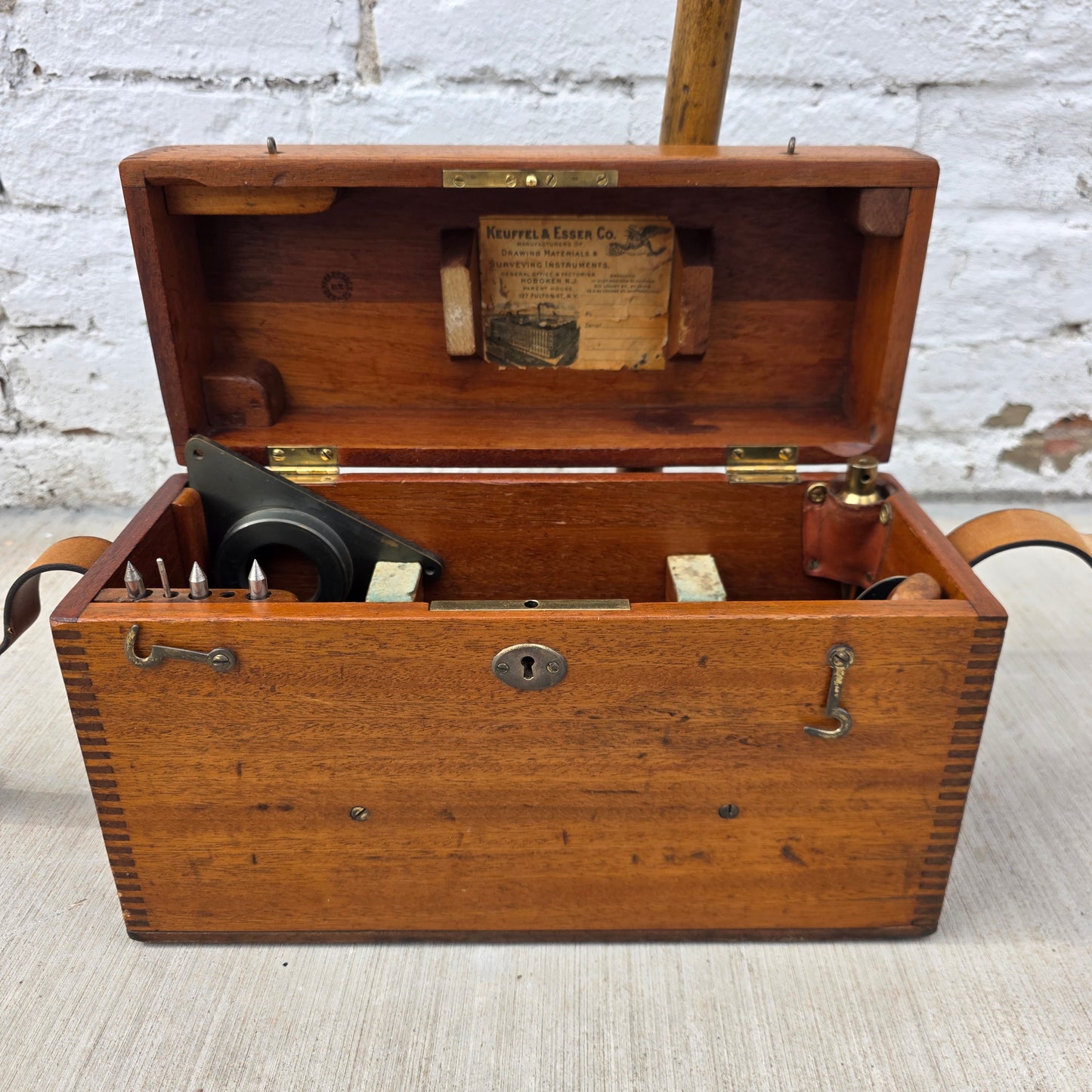 Vintage Keuffel and Esser Transit Surveyor's Level in Original Case with Tripod (Architectural)